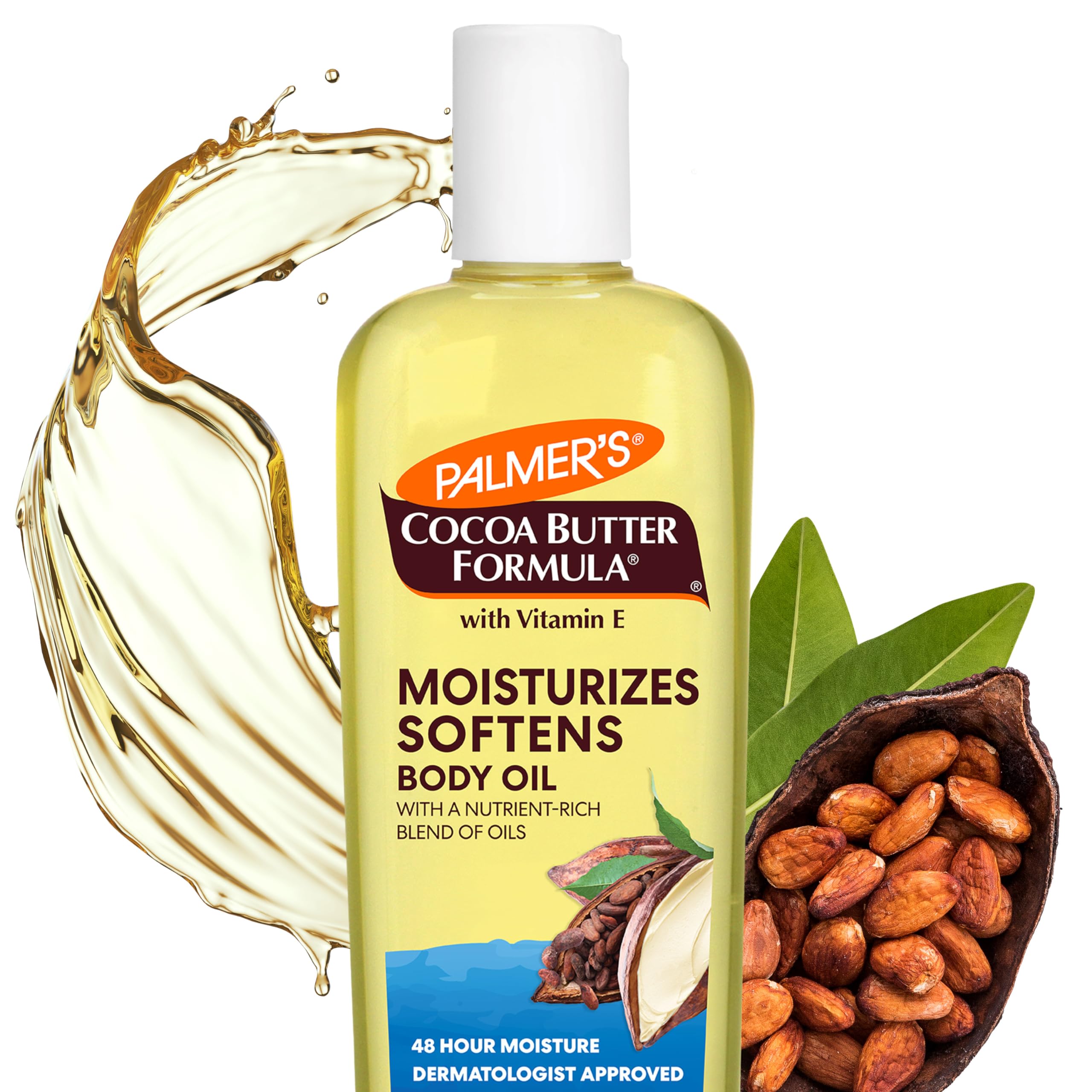فرمول پالمر از روغن بدن مرطوب کننده کاکائو باتر 250 میلی لیتر، بسته 1 عدد