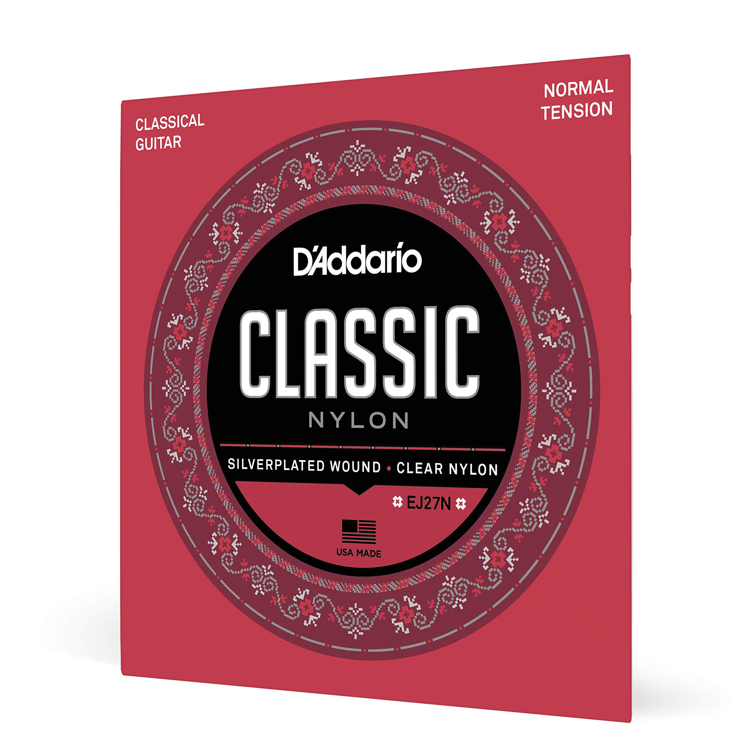 {
  "برگه گیتار D'Addario - سیم‌های گیتار کلاسیک نایلونی - سیم‌های گیتار اکوستیک EJ27N - بسته‌بندی یک عددی - نایلون هسته، پوشش نقره‌ای، تیتره‌های نایلون دانشجویی شفاف - تنش عادی": "تنش عادی"
}