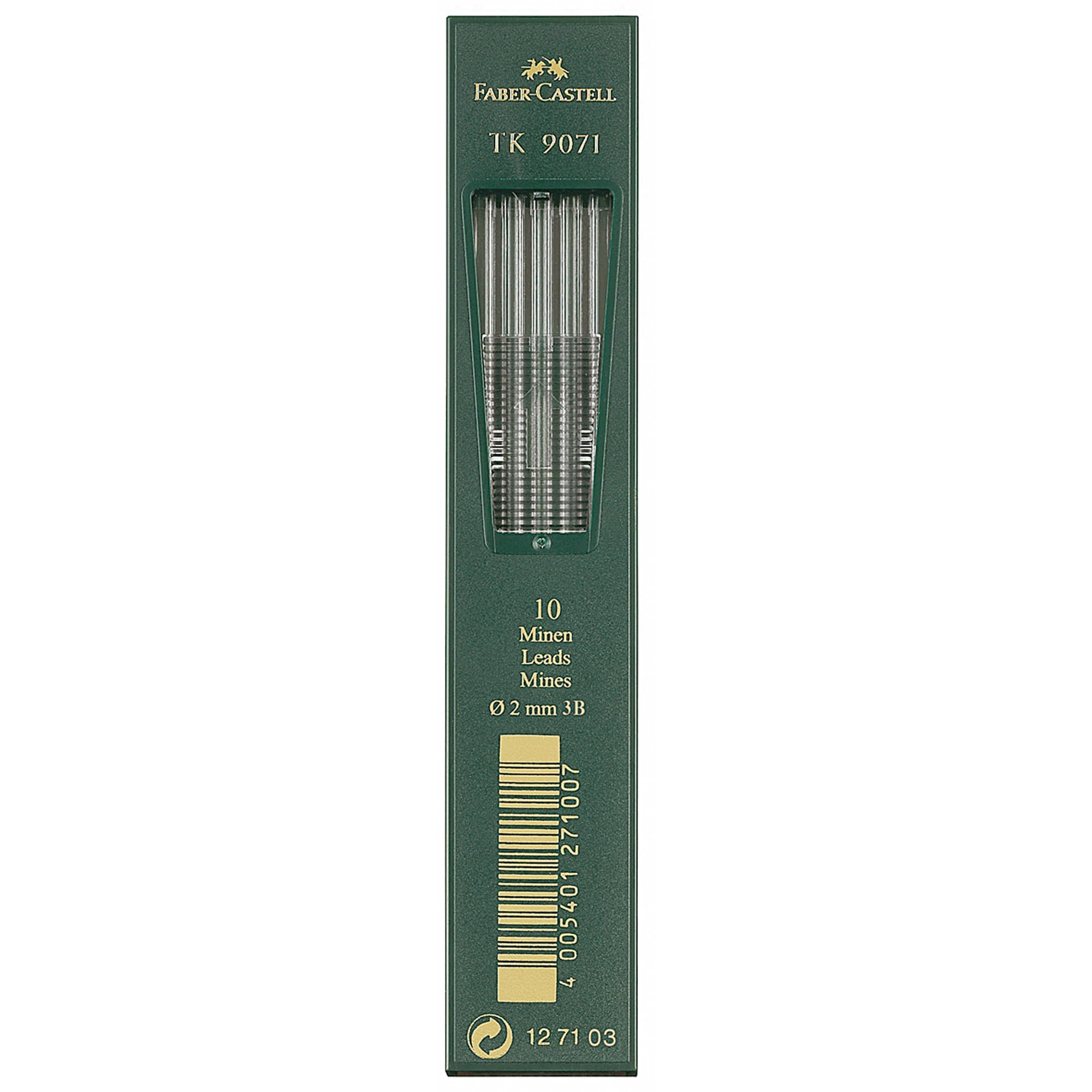 فابر-کاستل F127103 TK9071 2mm مینه 3B (بسته‌ای 10 عددی)، سیاه