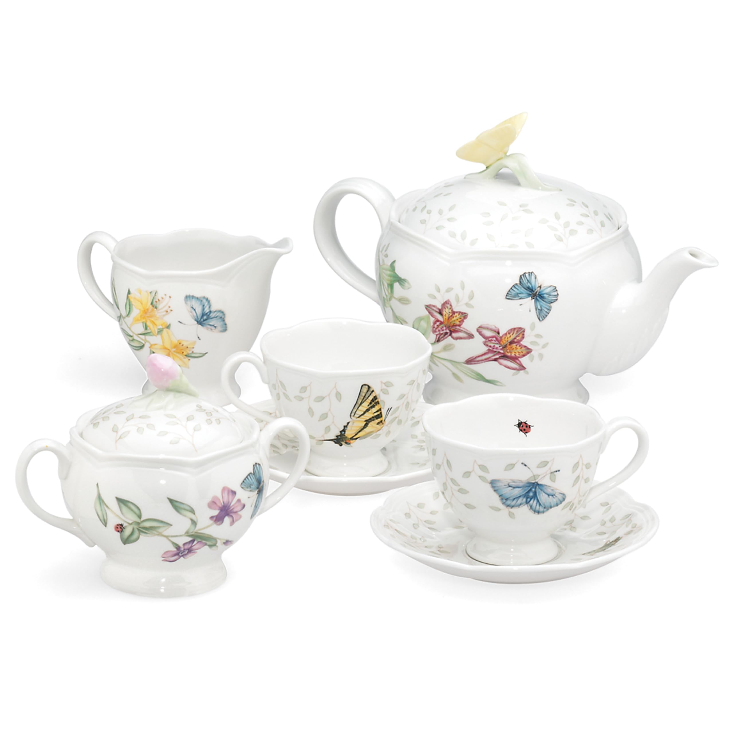 سرویس چای 9 تکه باترفلای مندو Butterfly Meadow 7.1 پوند لنوکس
