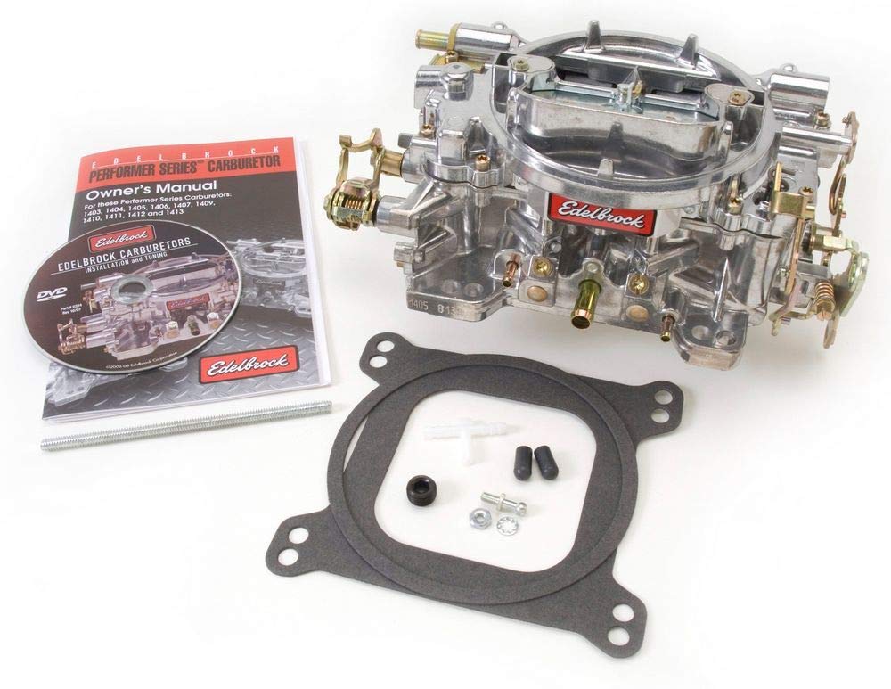 کاربوراتور Edelbrock 1404 Performer Series 500 cfm، مربع-پروانه، چوک دستی (بدون EGR)