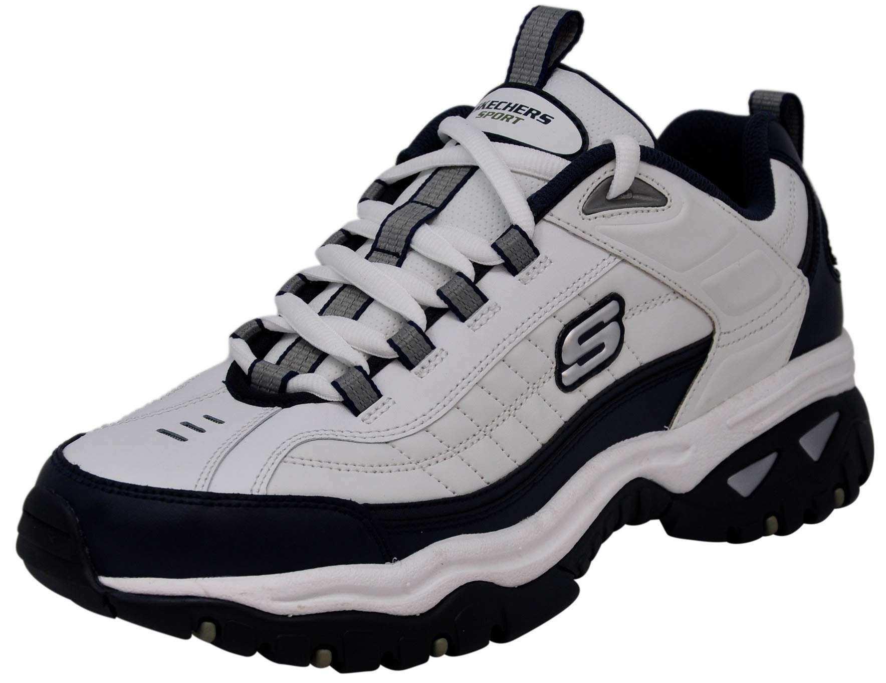 کفش مردانه Skechers Energy Afterburn Downforce MNS 41.5 EU X-Wide سفید / نیروی دریایی / سفید