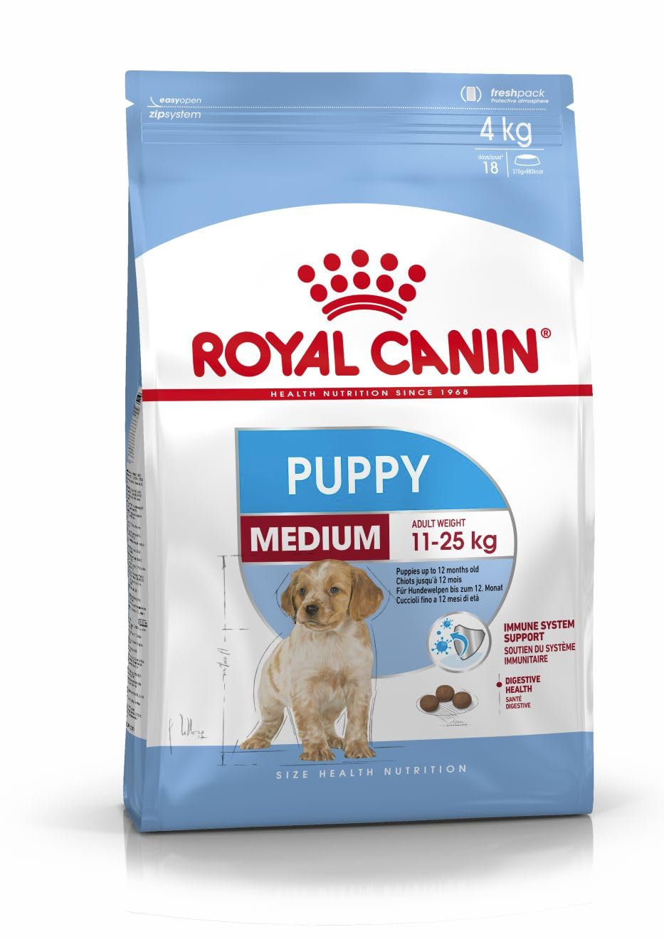 غذای خشک Royal Canin Medium Puppy - 4 کیلوگرم