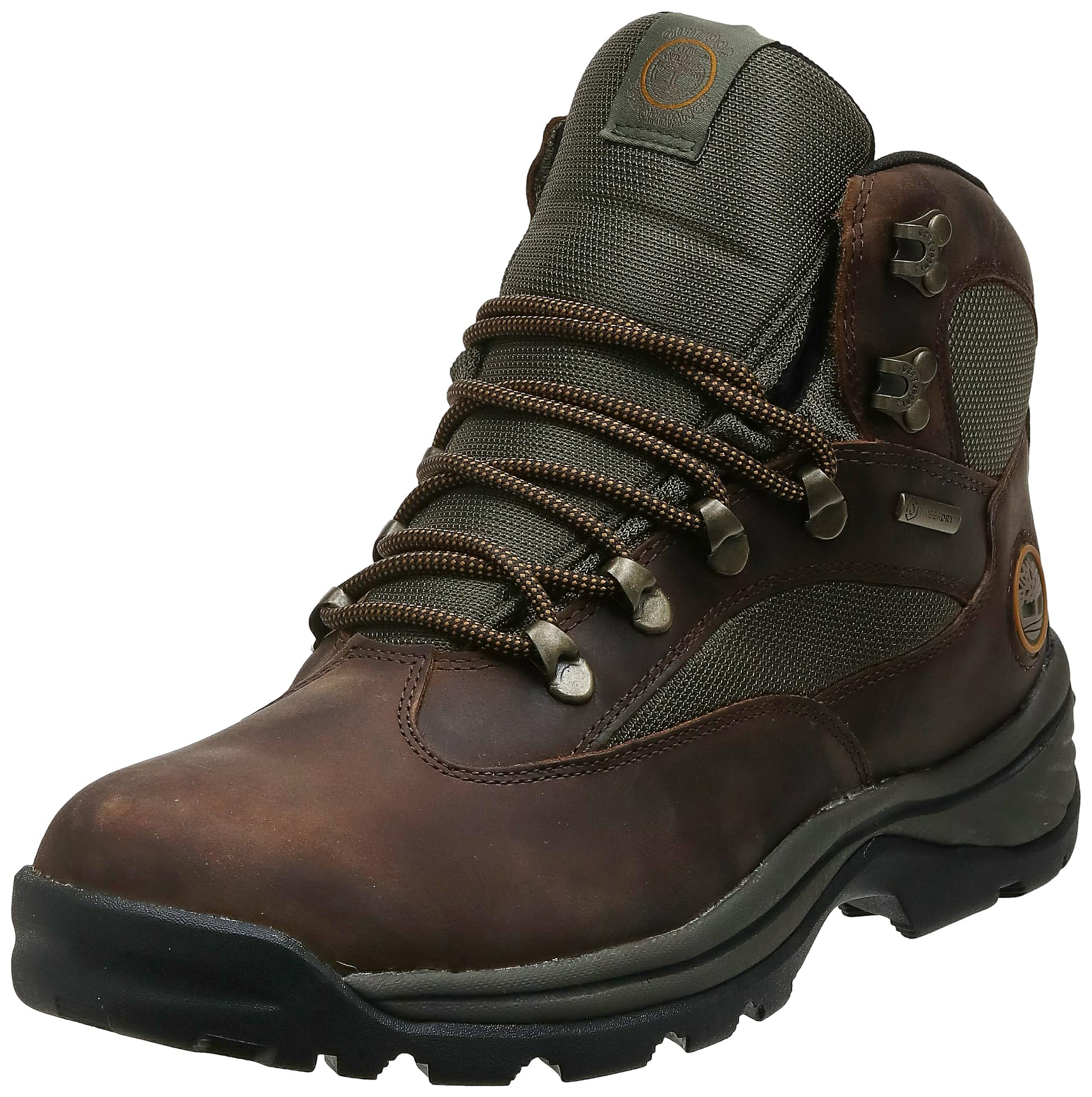 کفش‌های کوهنوردی مردانه با نام Timberland Chocura Trail Mid و فناوری Goretex Membrane با شماره 42 اروپا در رنگ قهوه‌ای/سبز