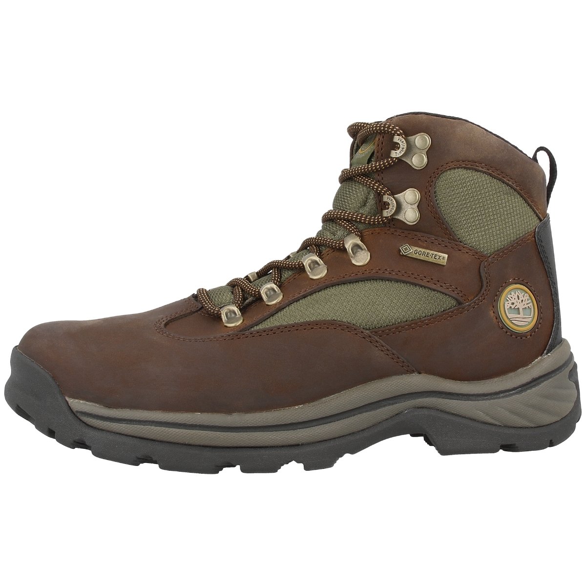 کفش‌های کوهنوردی Timberland Chocura Trail Mid با غشا گورتکس، مردانه، اندازه ۴۱.۵ اروپا، رنگ قهوه‌ای/سبز