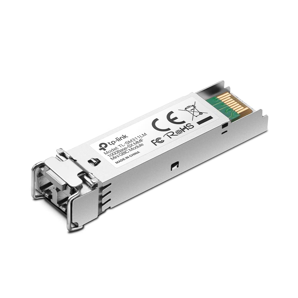 ماژول TP-Link TL-SM311LM MiniGBIC - ۱٫۲۵ گیگابیت بر ثانیه، ۱۳۱۰ نانومتر، ۳/۳ ولت، تک حالته، استاندارد IEEE ۸۰۲/۳ز - نقره ای، خودکار، نصب در پنل