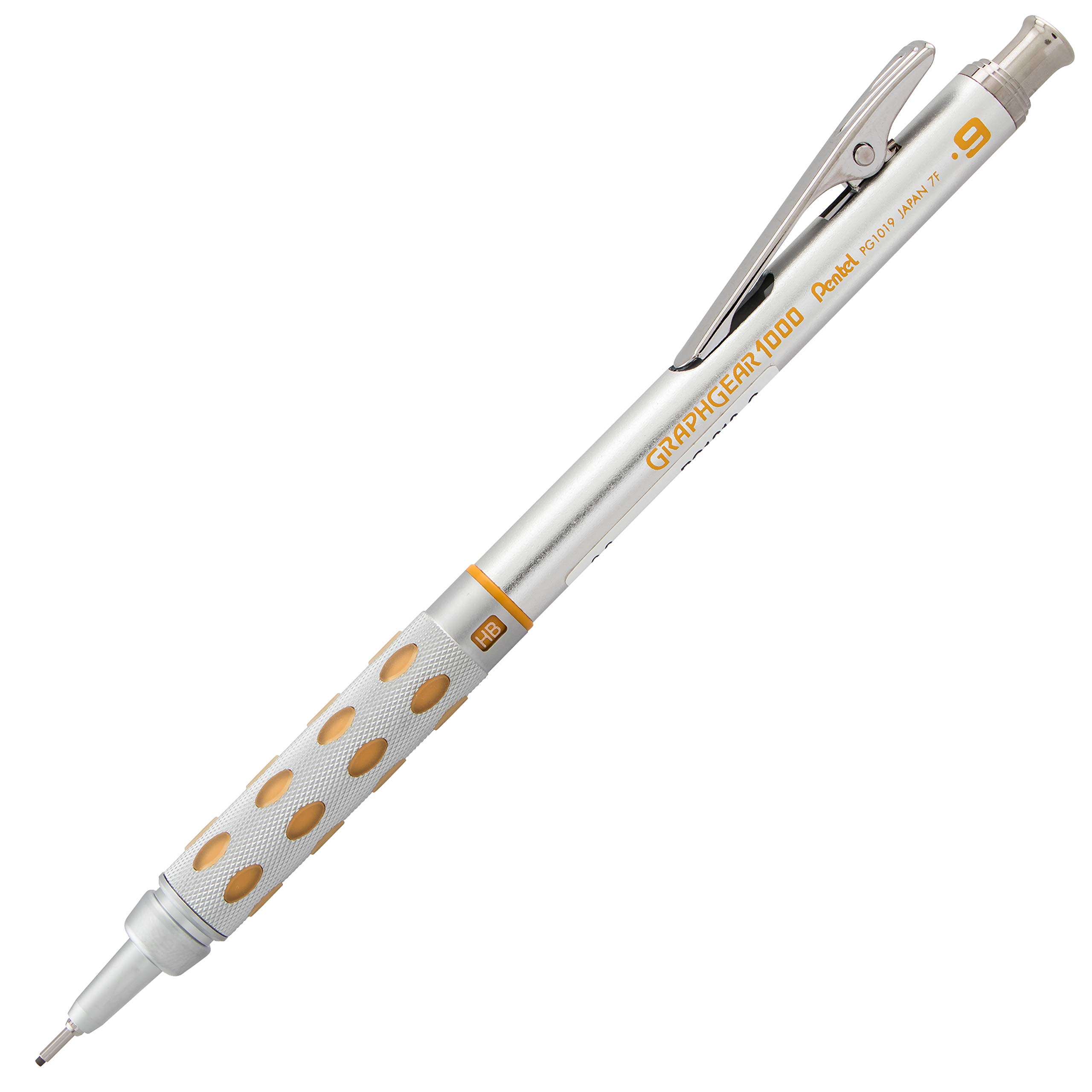 مداد نقاشی اتوماتیک GraphGear 1000 (0.9 میلیمتر) با جزئیات زرد 1 عدد 0.9 میلیمتر