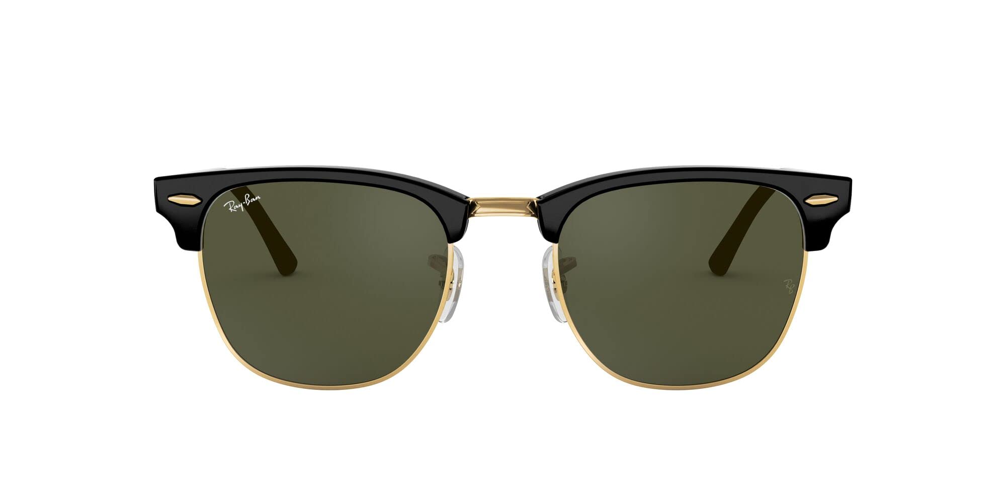 عینک آفتابی Ray-Ban Unisex-Adult 0 (بسته 1 عدد) 49 میلیمتر مشکی روی طلا/سبز