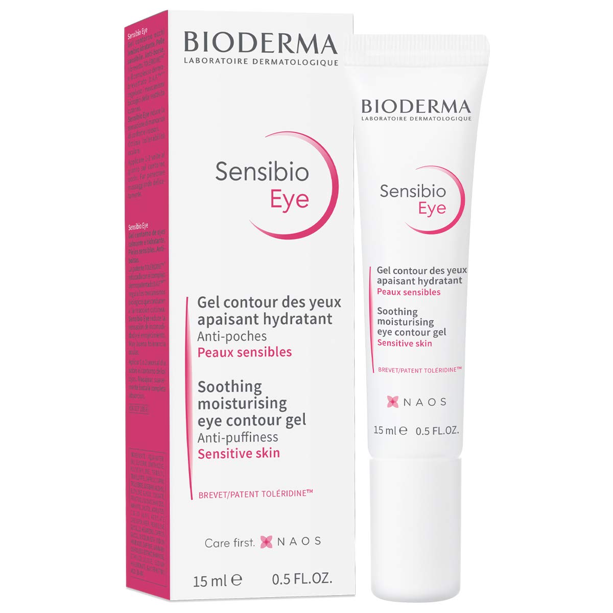 ژل آرام‌بخش حاوی Bioderma Sensibio Eye برای پوست حساس و محرک، ۱۵ میلی‌لیتر، ۰.۵۱ اونس (بسته‌ای از ۱) ۱۴.۷۹ میلی‌لیتر (بسته‌ای از ۱)