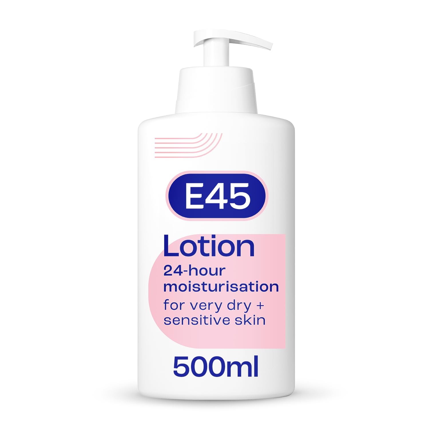 لوسیون بدن مرطوب کننده درماتولوژیک E45 برای پوست خشک، 500 میلی لیتر (بسته‌ای 1 عدد)