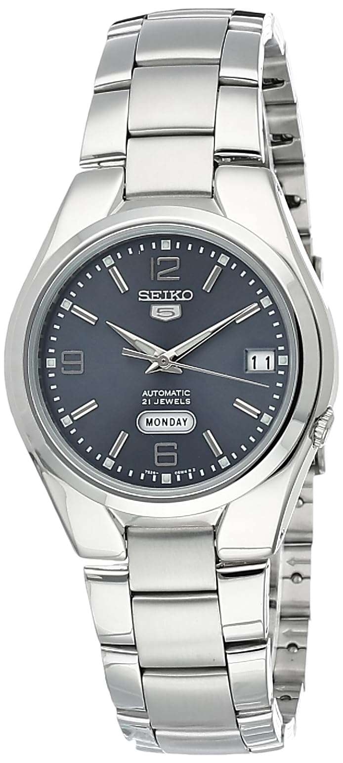 ساعت اتوماتیک مردانه Seiko، نمایشگر آنالوگ و دستبند استیل ضد زنگ SNK621K