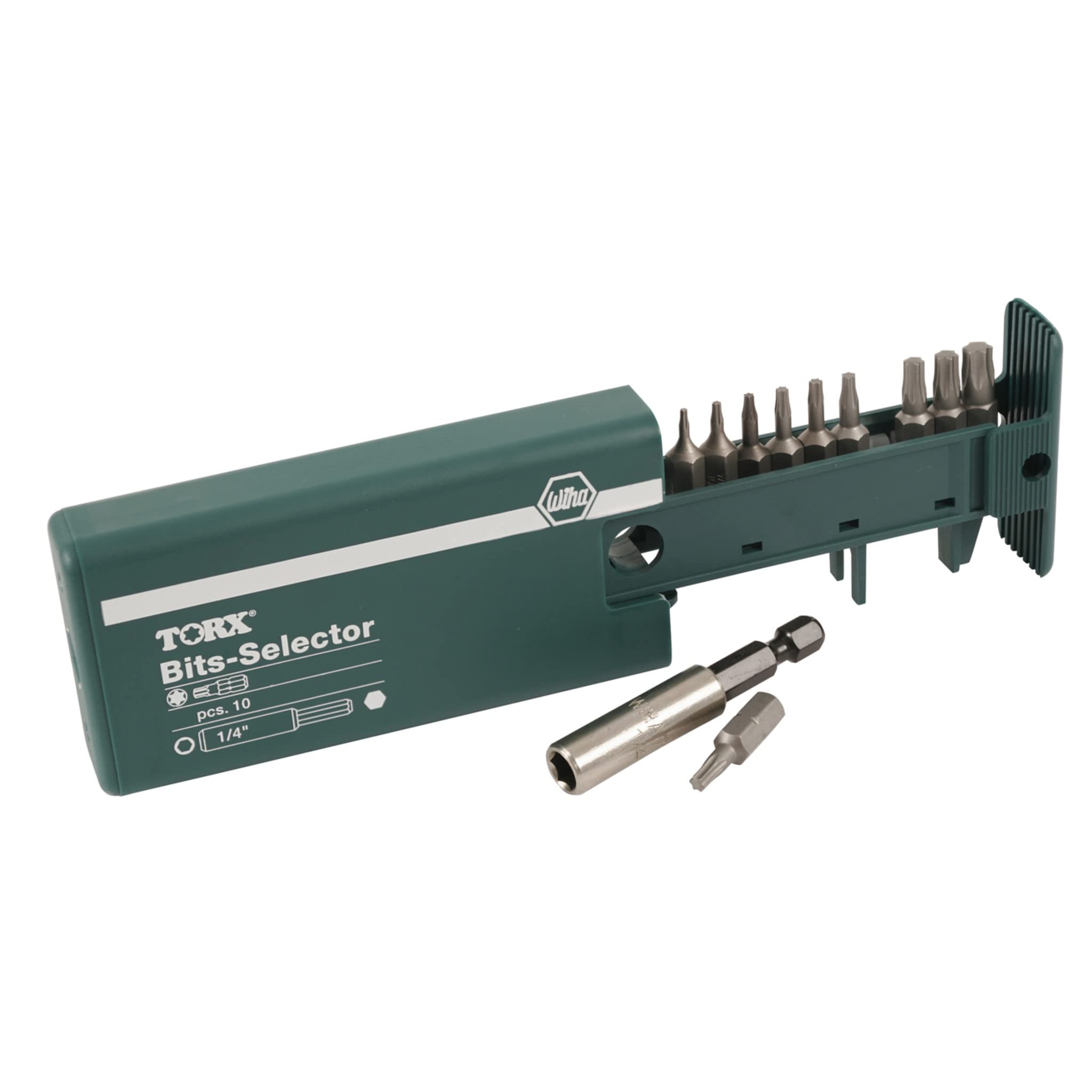 بسته 1 انتخاب کننده بیت Torx 11 تکه Wiha 79242 (T5-T30)