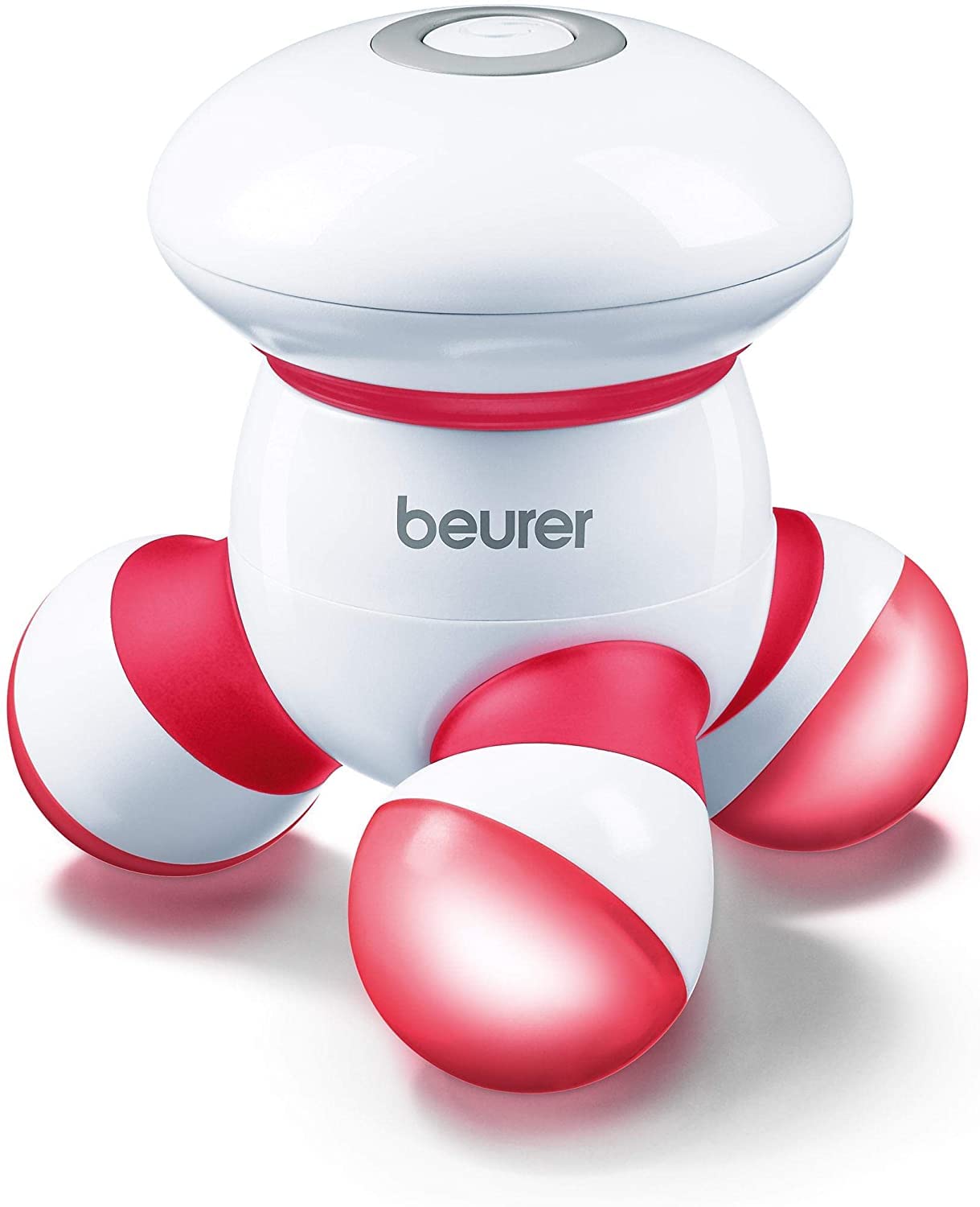ماساژور مینی Beurer MG16 - قرمز | ماساژ دهنده ارزونیک دستی با ارتعاش | با عملکرد باطری برای استفاده در هر مکان | اپلیکیشن ماساژ آسان برای گردن، پشت، بازوها و پاها Moderهماهنگ