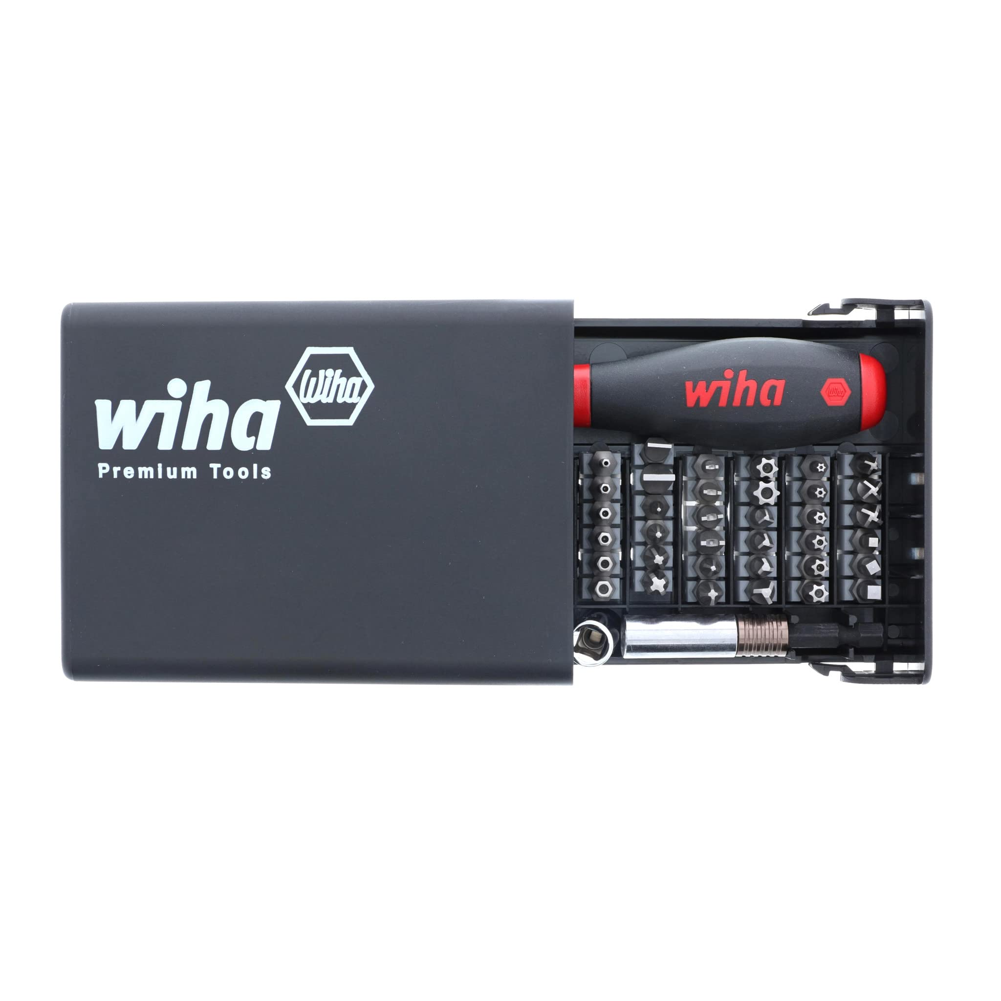 Wiha 71991 مجموعه بیت با 39 قطعه، اندازه یکشان، شامل بیت‌های امنیتی