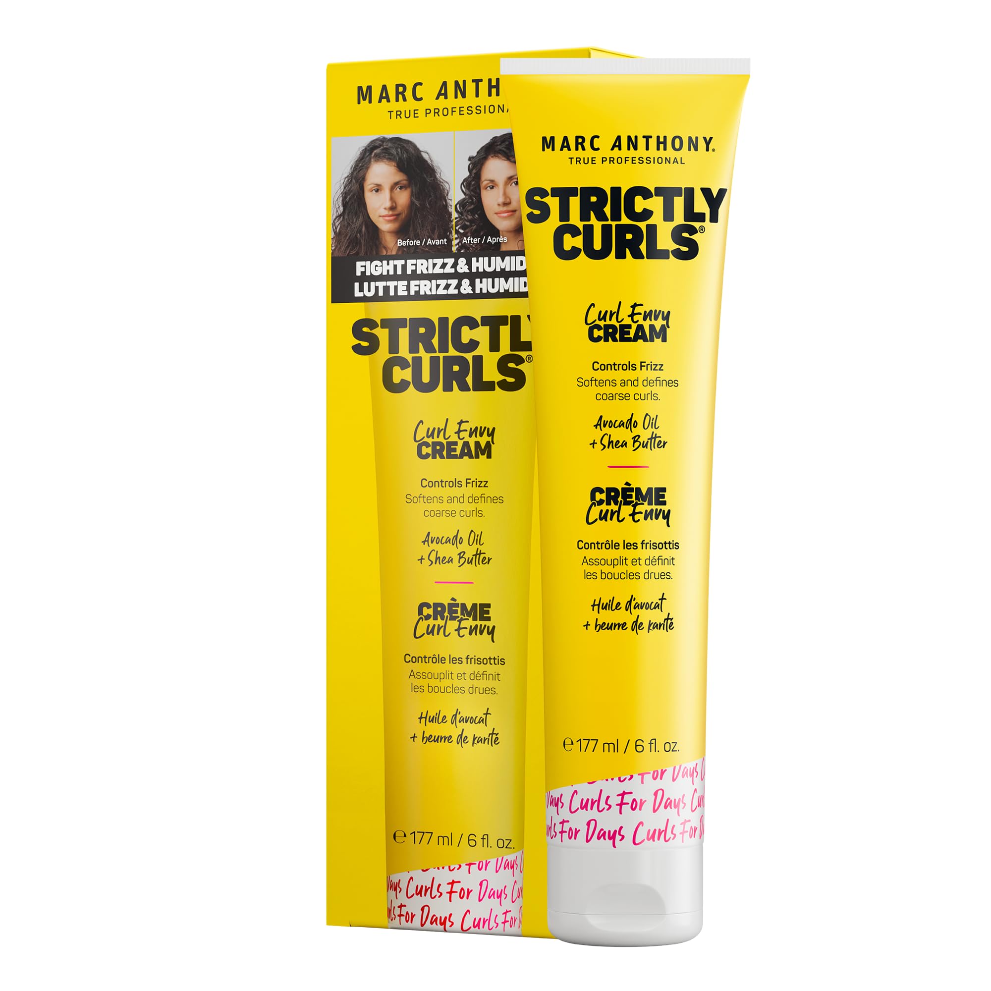 کرم مو Marc Anthony Strictly Envy Perfect Curl Cream با حجم ۱۷۷ میلی لیتر - زرد (بسته‌ی ۱ عدد)