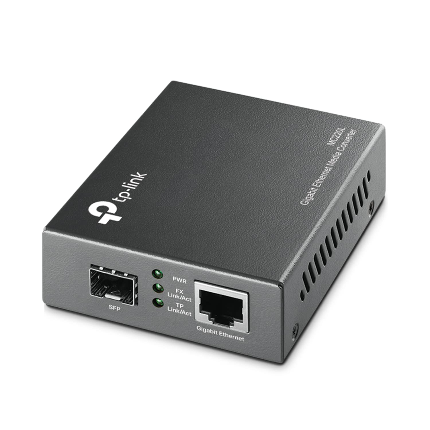 TP-Link MC220L | تبدیل‌کننده رسانه فایبر ژیگابیت SFP به RJ45 | تبدیل‌کننده فایبر به اترنت | فشار و پخش کنید | پوسته‌ی فلزی مقاوم | سازگاری چندمنظوره | خودکار مذاکره | تبدیل‌کننده رسانه SFP به RJ45 با UL Certified کلیدواژه SFP