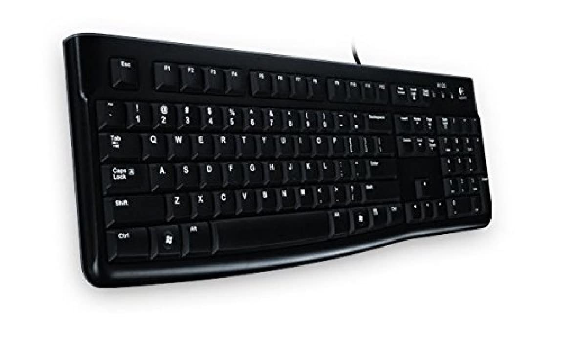 کیبورد تجاری مدل Logitech K120 رنگ سیاه