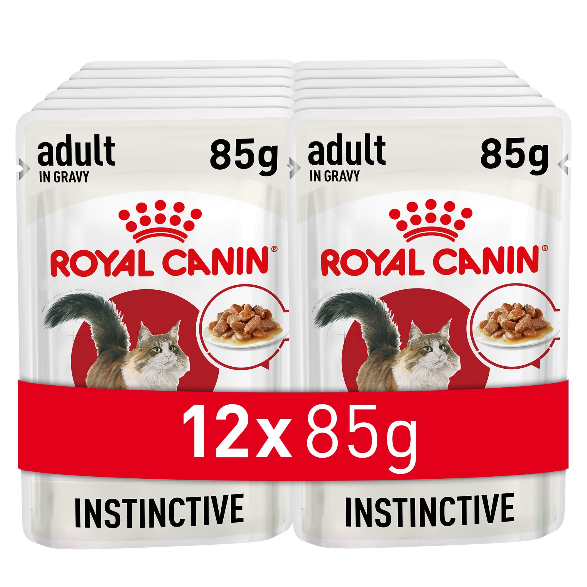 غذای خوراکی گربه بزرگسال Instinctive Health Nutrition از Royal Canin Cats Gravy 12X 85gm Wet Pouches