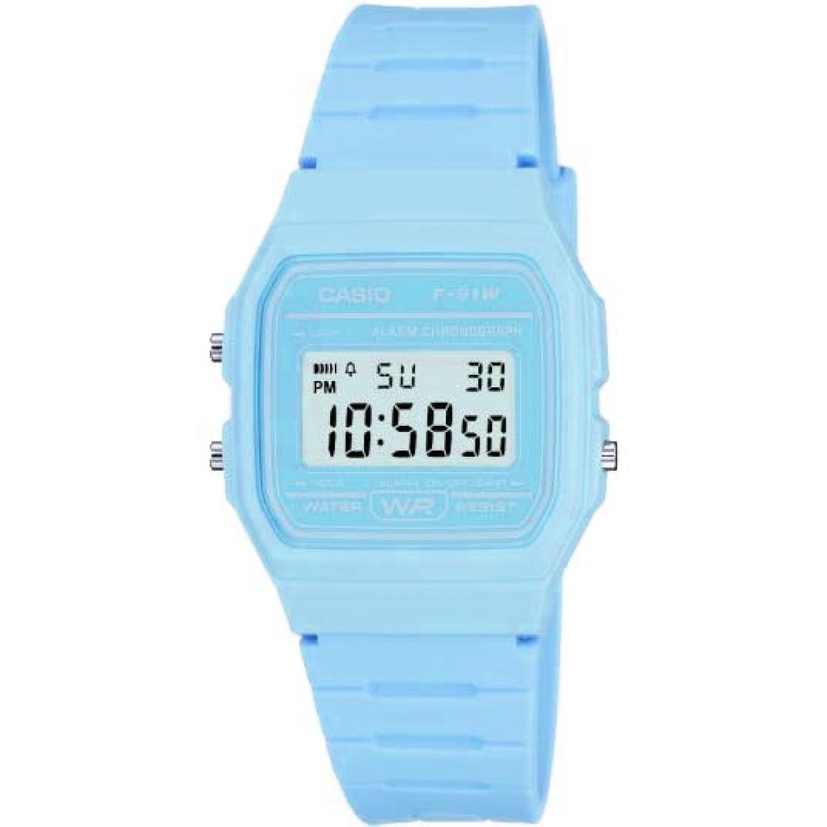 کالکشن مردانه ساعت Casio F-91WC آبی