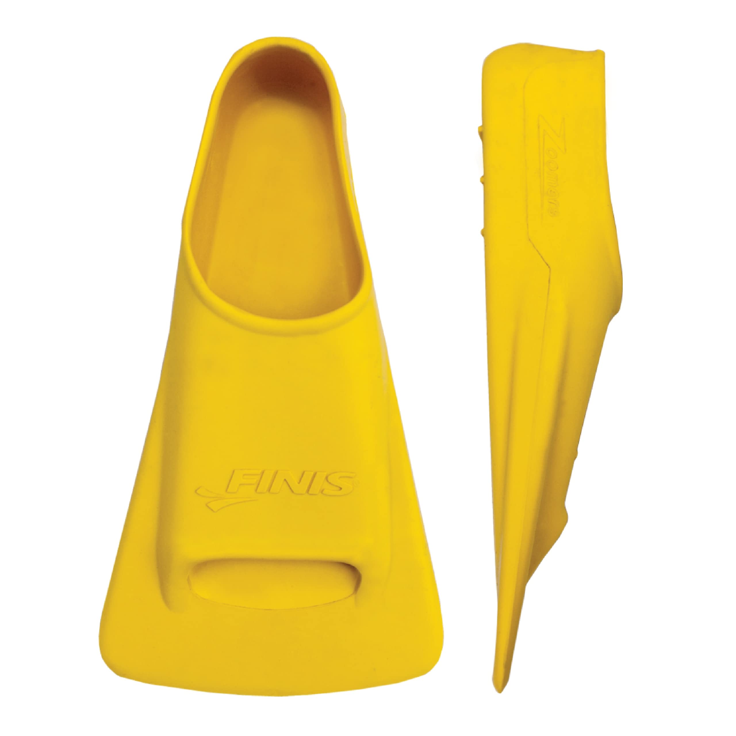 FINIS Zoomers Gold Swim Training Fins - Short Blade Design for Speed & Conditioning - Soft Natural Rubber Fit Male: 7.5-8.5, Female: 8.5-9.5, Euro: 40-42 Zoomers Gold