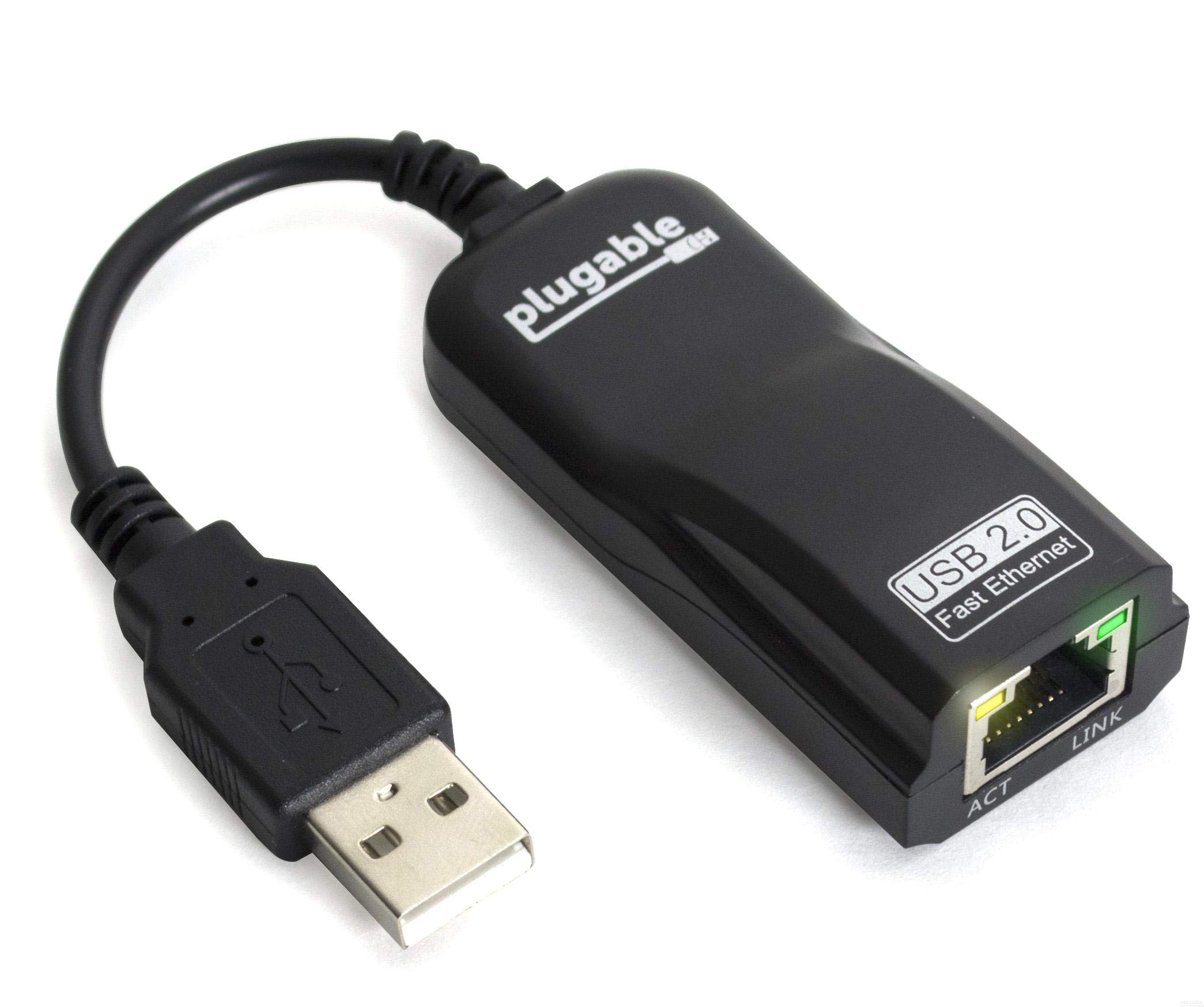 مبدل USB 2.0 به اترنت پلاگابل با سرعت بالا 10/100 LAN، سازگار با مک‌بوک، کروم‌بوک، ویندوز، لینوکس، وی و وی یو و کنسول بازی اسویچ