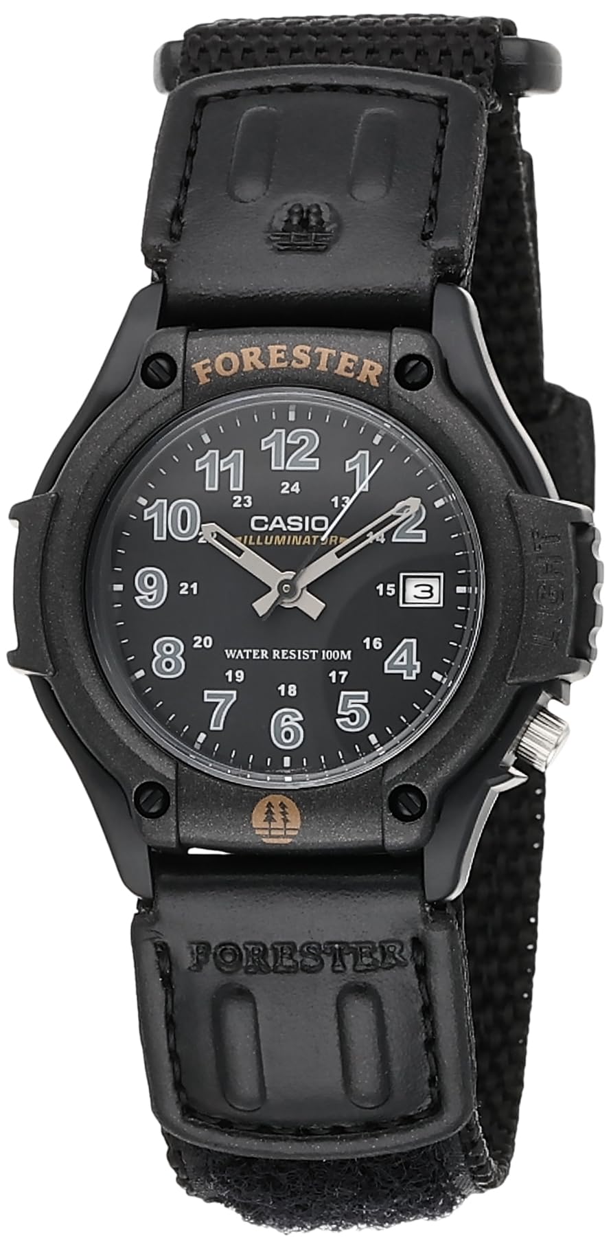 مدل‌های ساعت آنالوگ مردانه Casio FT500WC | مقاومت در برابر آب تا ۱۰۰ متر | نور LED | نمایش تاریخ | بند چرم/پارچه | نمایش زمان معمولی (ساعت، دقیقه، ثانیه، بعدازظهر، تاریخ، روز) | باطری ۳ ساله سیاه FT500WVB-1BV با بند نایلون