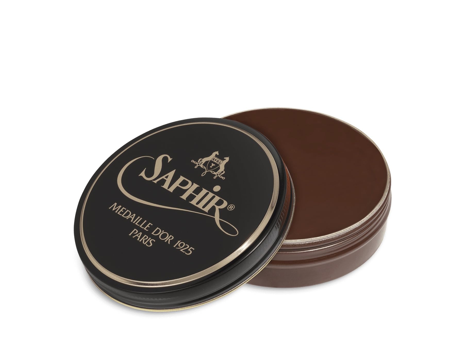 پولیش کفش SAPHIR NOIR Medaille d'Or Pate De Luxe حجم ۱۰۰ میلی لیتر - قهوه ای متوسط
