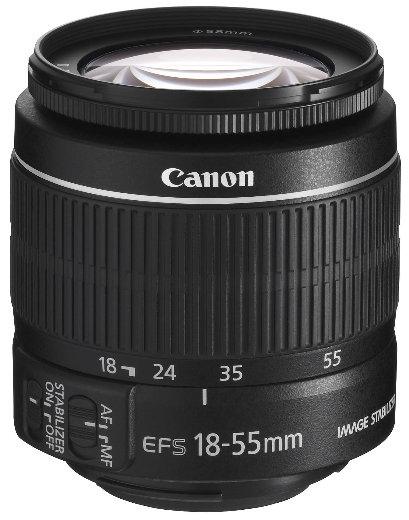 کانن لنز زوم 242S886 EF-S 18-55 میلی‌متر F3.5-5.6 IS II، زوم یونیورسال برای ای‌او‌اس (قطر فیلتر 58 میلی‌متر، استابیلایزر تصویر، اتوفوکوس)، رنگ مشکی EF-S 18 میلی‌متر - 55 میلی‌متر - f/3.5-5.6 IS MK II تکین