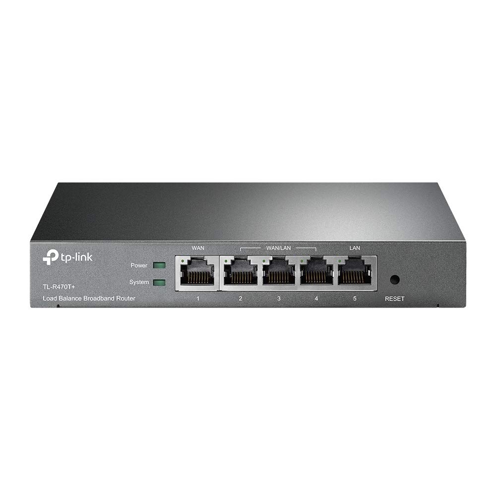 مسیریاب باریابی TP-Link، پورت‌های 10/100M WAN، امکانات امنیتی فراوان، با محافظت نوری (TL-R470T+) | مسیریاب باریابی|مسیریاب هزینه‌بردار