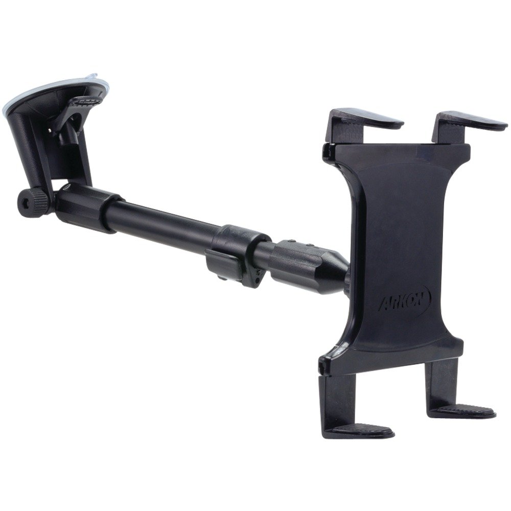 ARKON Mounts - حامل تبلت چند منظوره برای خودرو | طراحی حامل تبلت خودروی ارزشمند | بازو قابل تمدید | جذب پنجره | نصب تبلت خودرو | به طور ایمن برای اکثر تبلت‌ها با اندازه صفحه نمایش 7 تا 18.4 اینچ جایگاه نمی‌خورد.