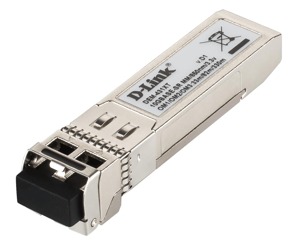 مبدل نوری اترنت ۱۰ گیگابیت D-Link، ماژول SFP+ 10GBASE-SR چند حالته (DEM-431XT)، مبدل چند حالته