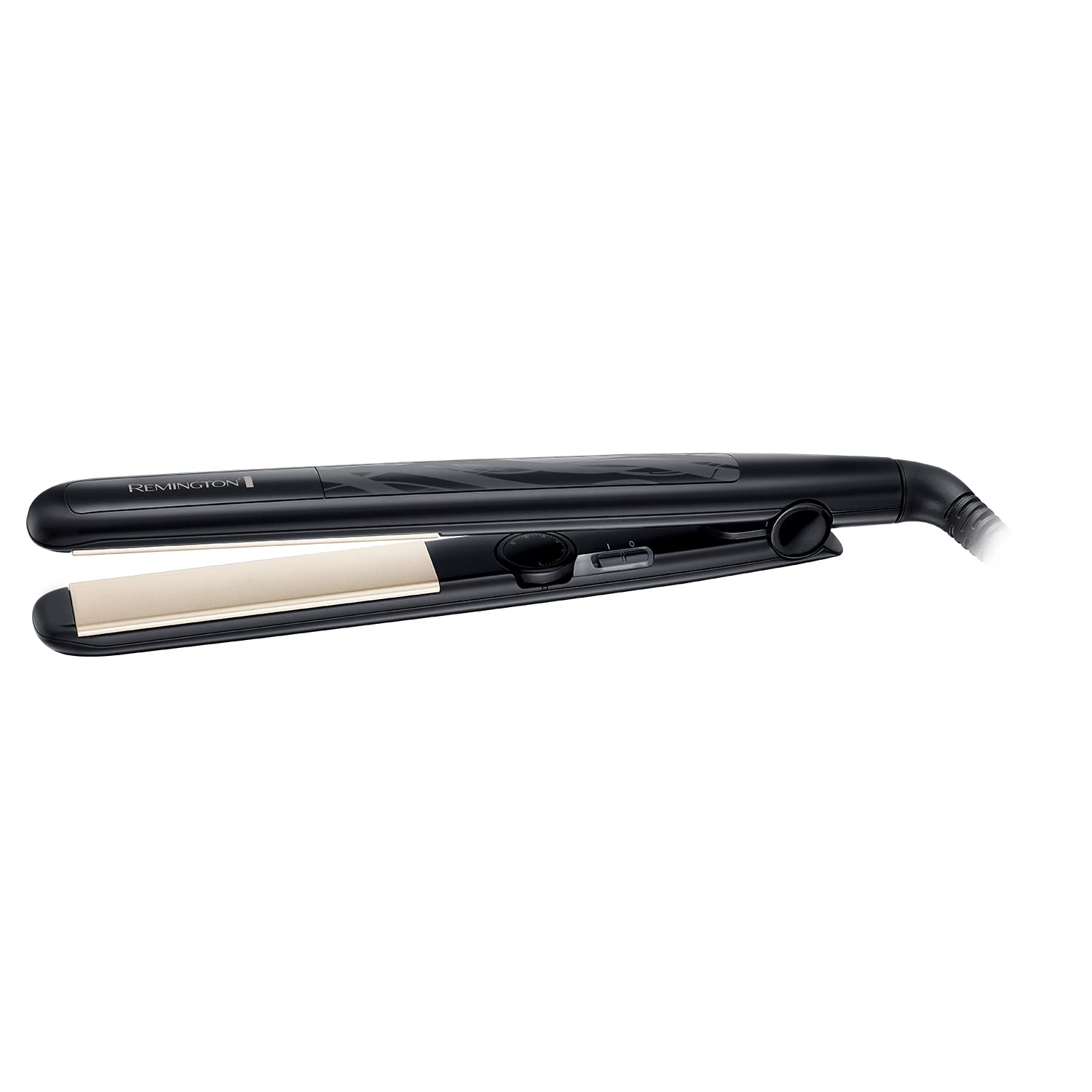بلندک نوکورت برقی Remington S3500 U1 با پوشش سرامیک و دمنده مو ۲۳۰، رنگ مشکی - نسخه امارات متحده عربی