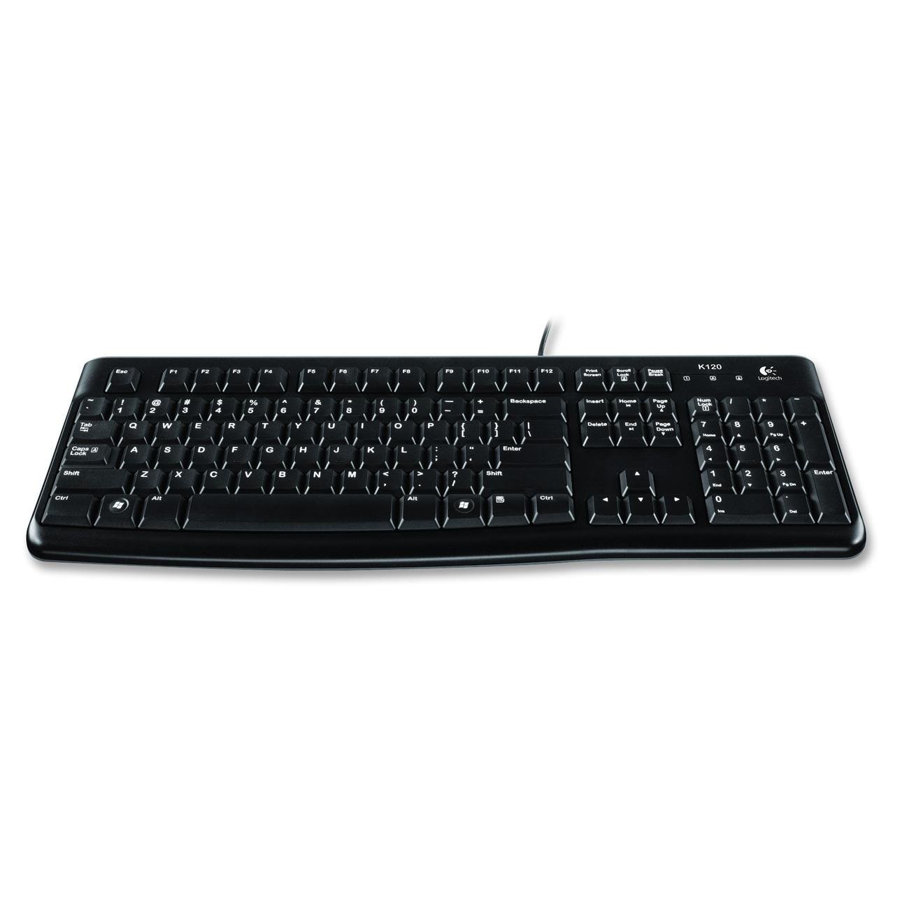 کیبورد سیمی دسکتاپ ارگونومیک Logitech 920002478 K120، USB، مشکی