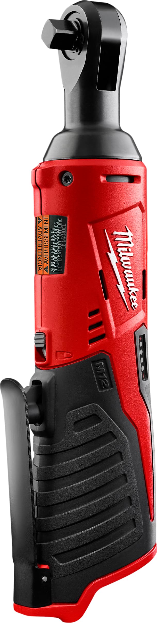 میلووکی 2457-20 M12 بی‌سیم 3/8 اینچ زیرفشار 35 فوت-پوند 250 دور در دقیقه رتچت با دنده سرعت متغیر (باتری در این مدل موجود نمی‌باشد، فقط ابزار قدرت)