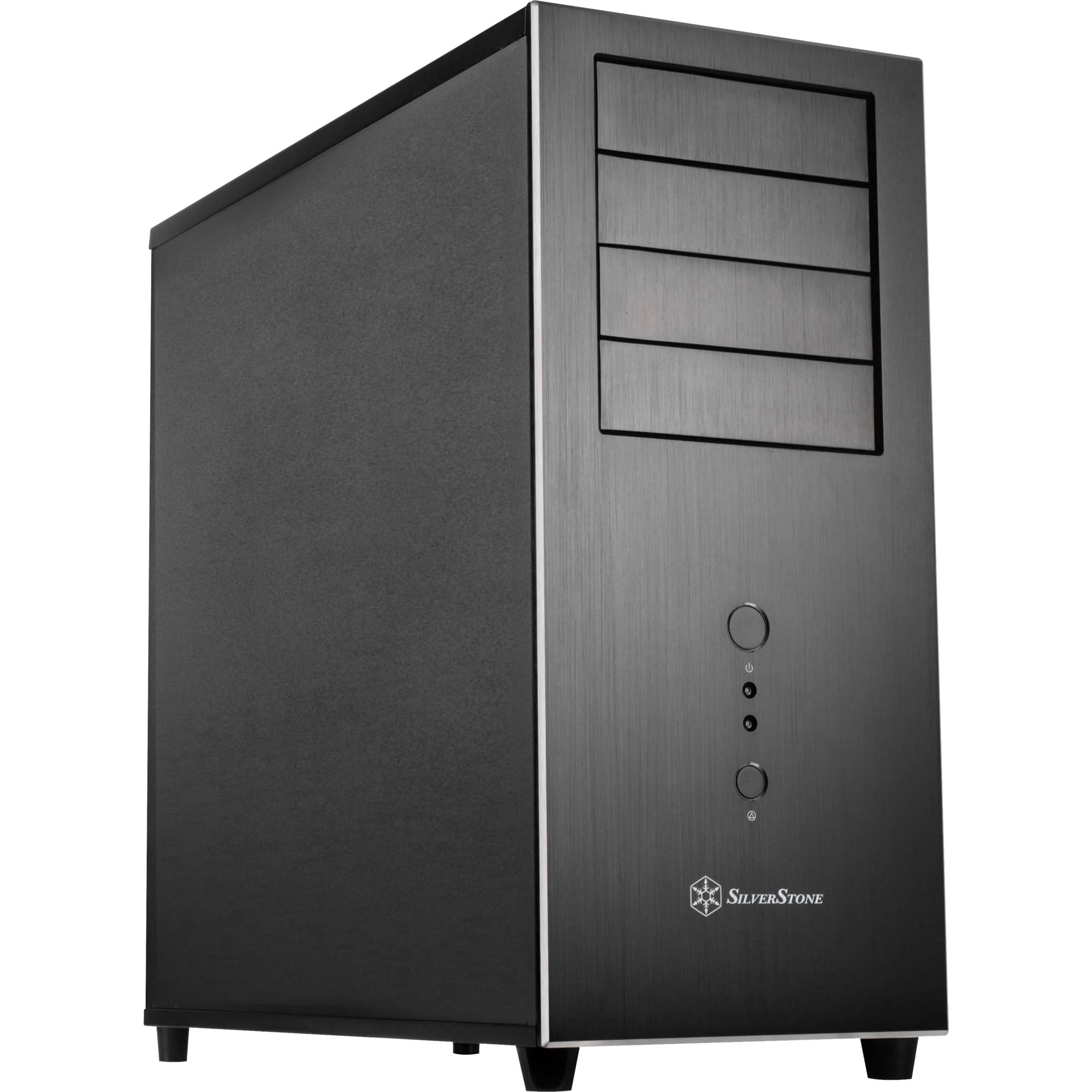 SilverStone Technology SST-TJ04B-E - Temjin Midi Tower SSI-CEB ATX Computer Storage Case, black
