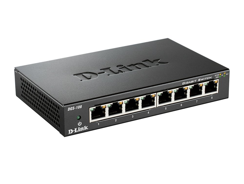 D-Link DGS-108 8-پورت سویچ اترنت گیگابیت