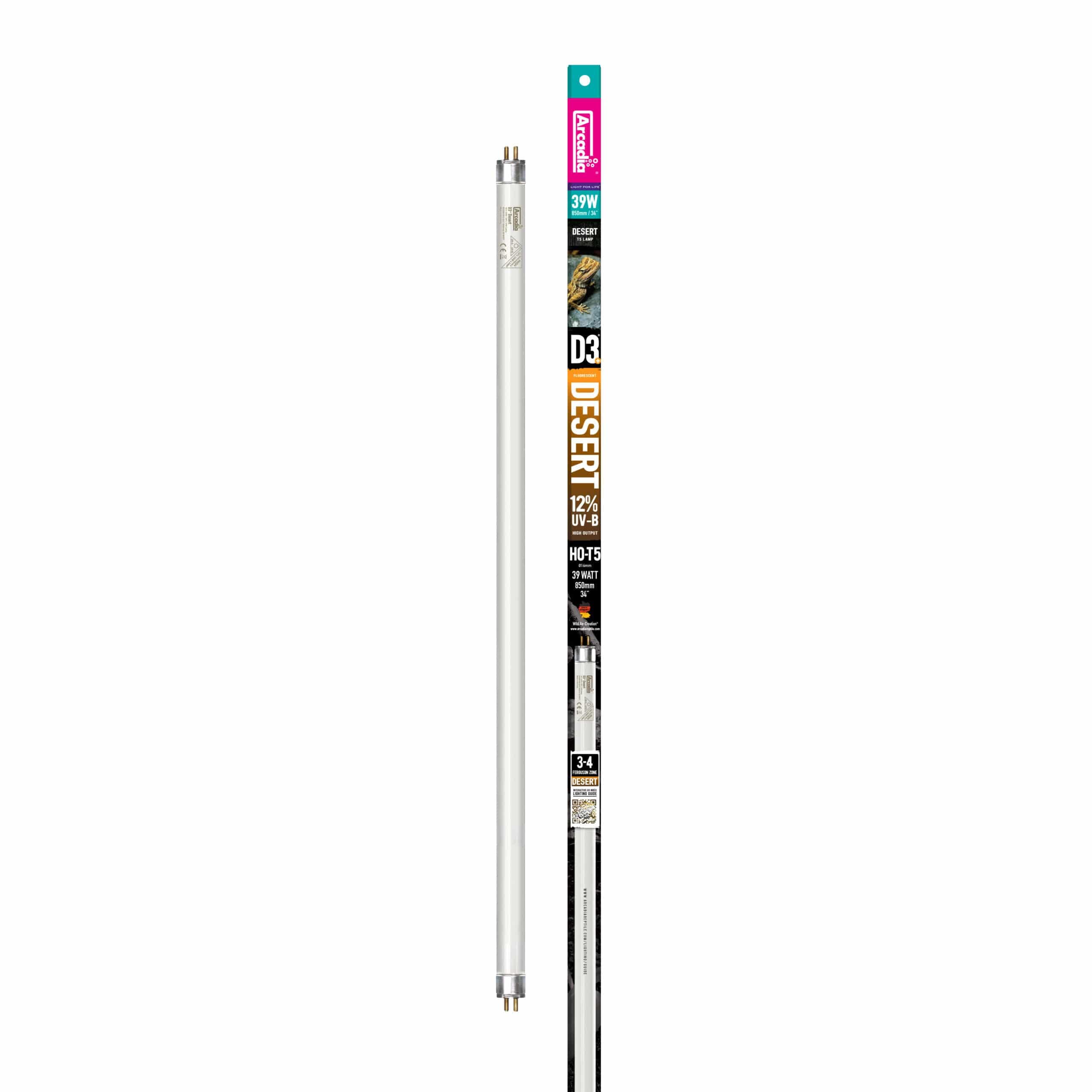 لامپ گرمابخش Arcadia FD3P39T5 T5 D3+، 39 وات، 34 اینچ