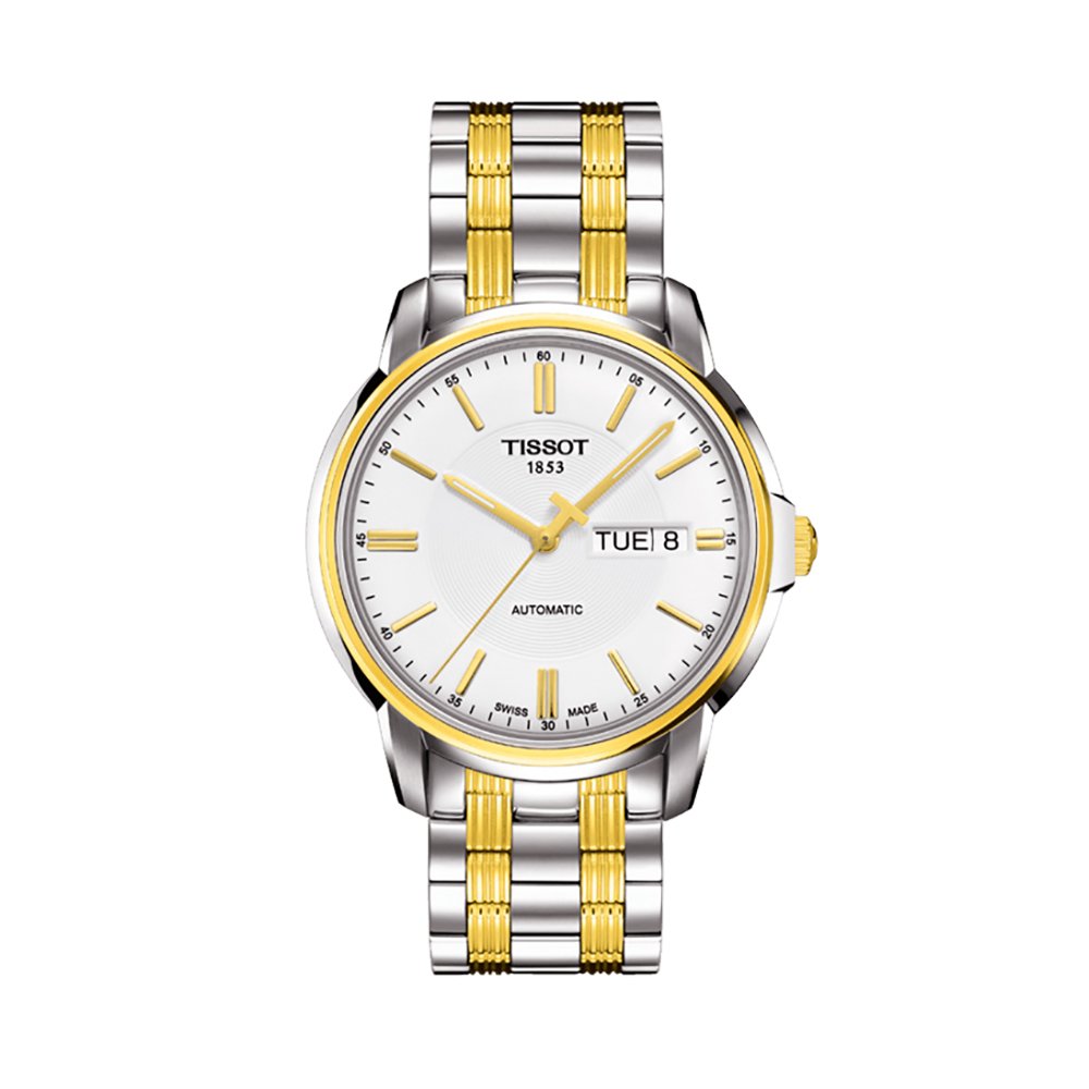 ساعت مردانه دوتایی تیسوت T-Classic Automatic III با شیشه سفید T0654302203100