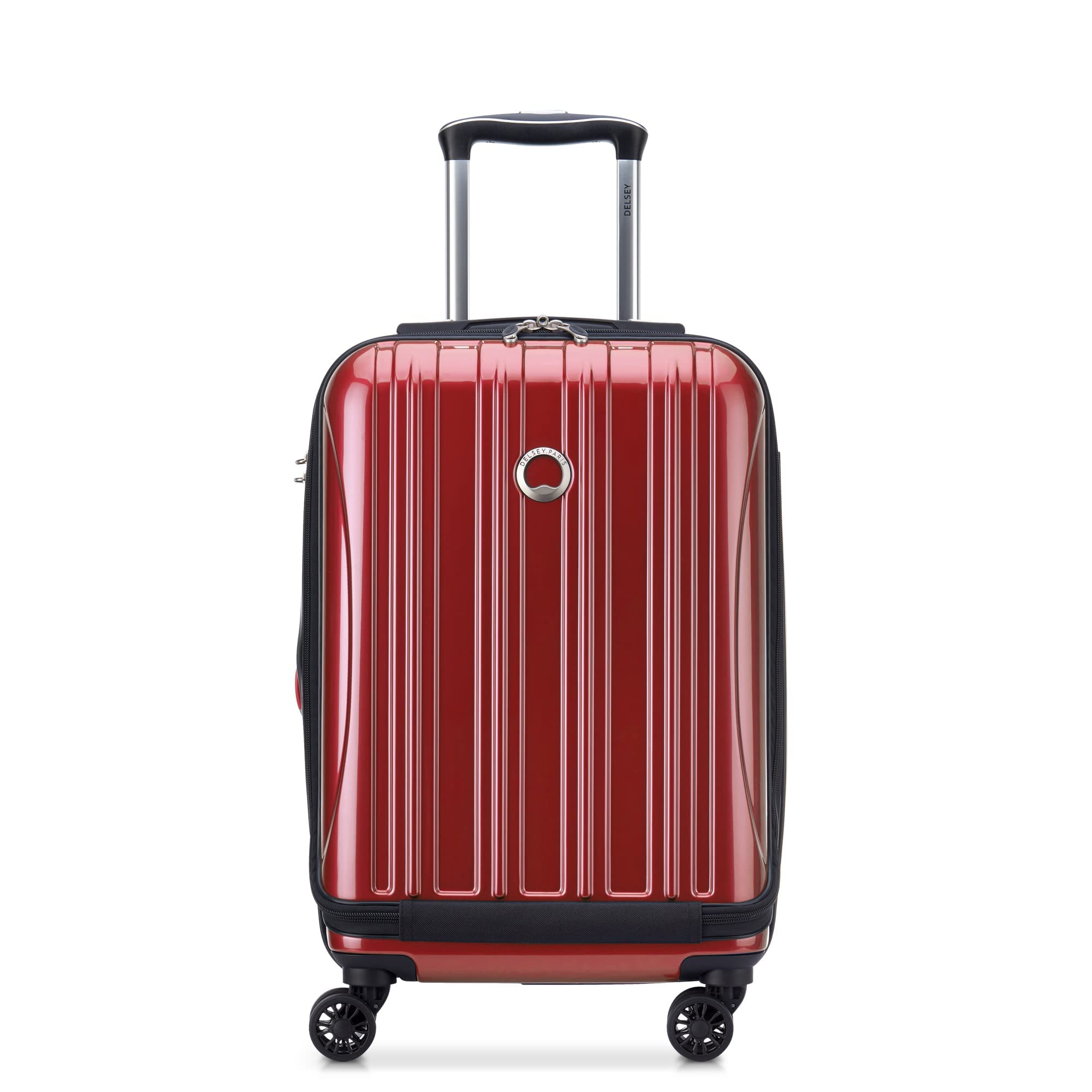 وزن‌هایی که داریم هاردساید DELSEY Paris Helium Aero که با چرخ‌های اسپینر و گنجایش گسترده است و ابعاد 25 اینچ به رنگ قرمز آجری است.