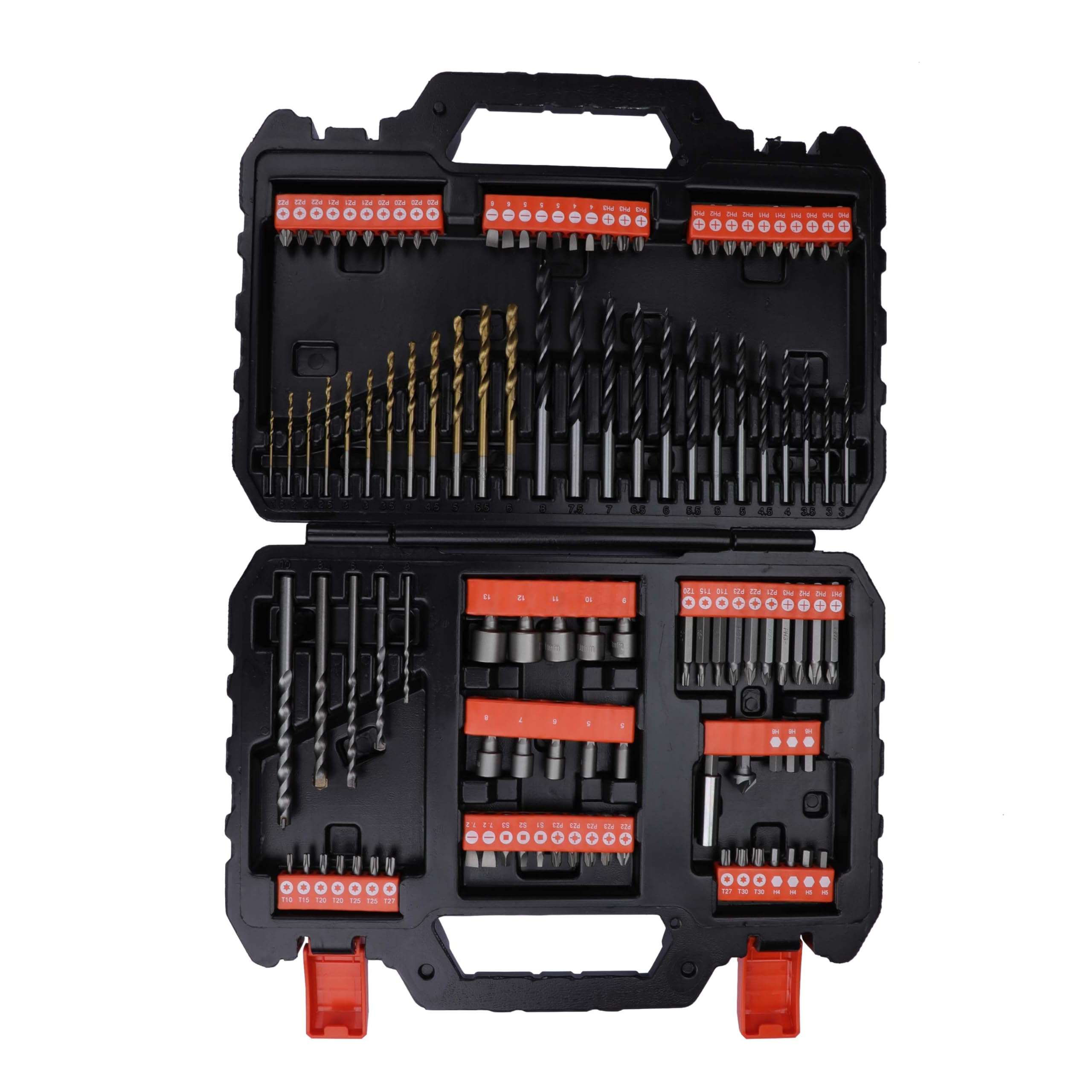 مجموعه لوازم جانبی مختلط 109 تکه ای مشکی برند Black & Decker مدل A7200-Xj