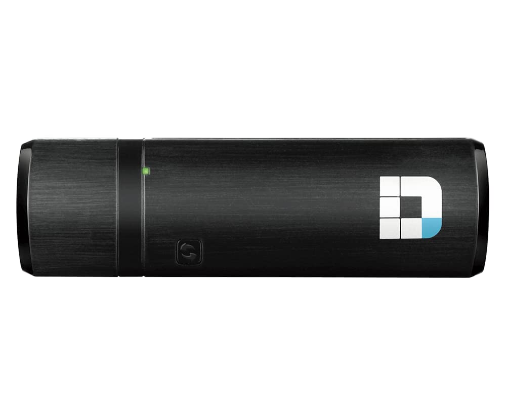 آداپتور بی‌سیم دوبانده یو اس بی D-Link DWA-182 (یو اس بی 3.0، سازگاری واپسین، دوباند AC1300) دانگل بی‌سیم AC1300