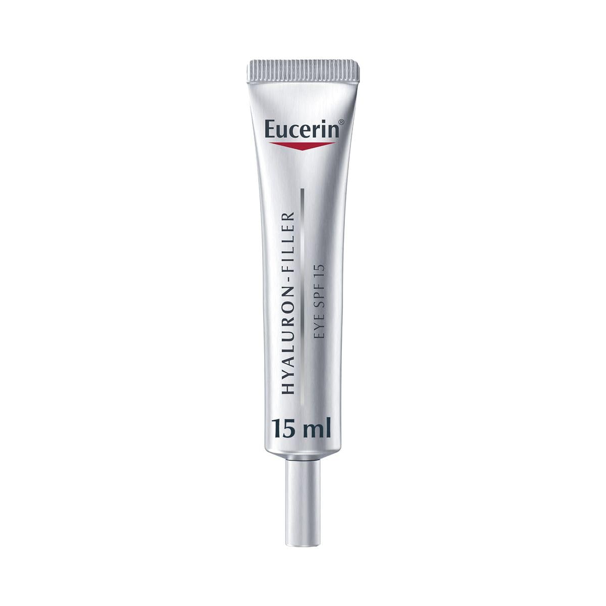 کرم چشم ضدپیری Eucerin Hyaluron Filler با اسید هیالورونیک، کاهش چین و چروک چشم، محافظت UVA و UVB، SPF 15، مرطوب‌کننده برای تمام انواع پوست، 15 میلی‌لیتر