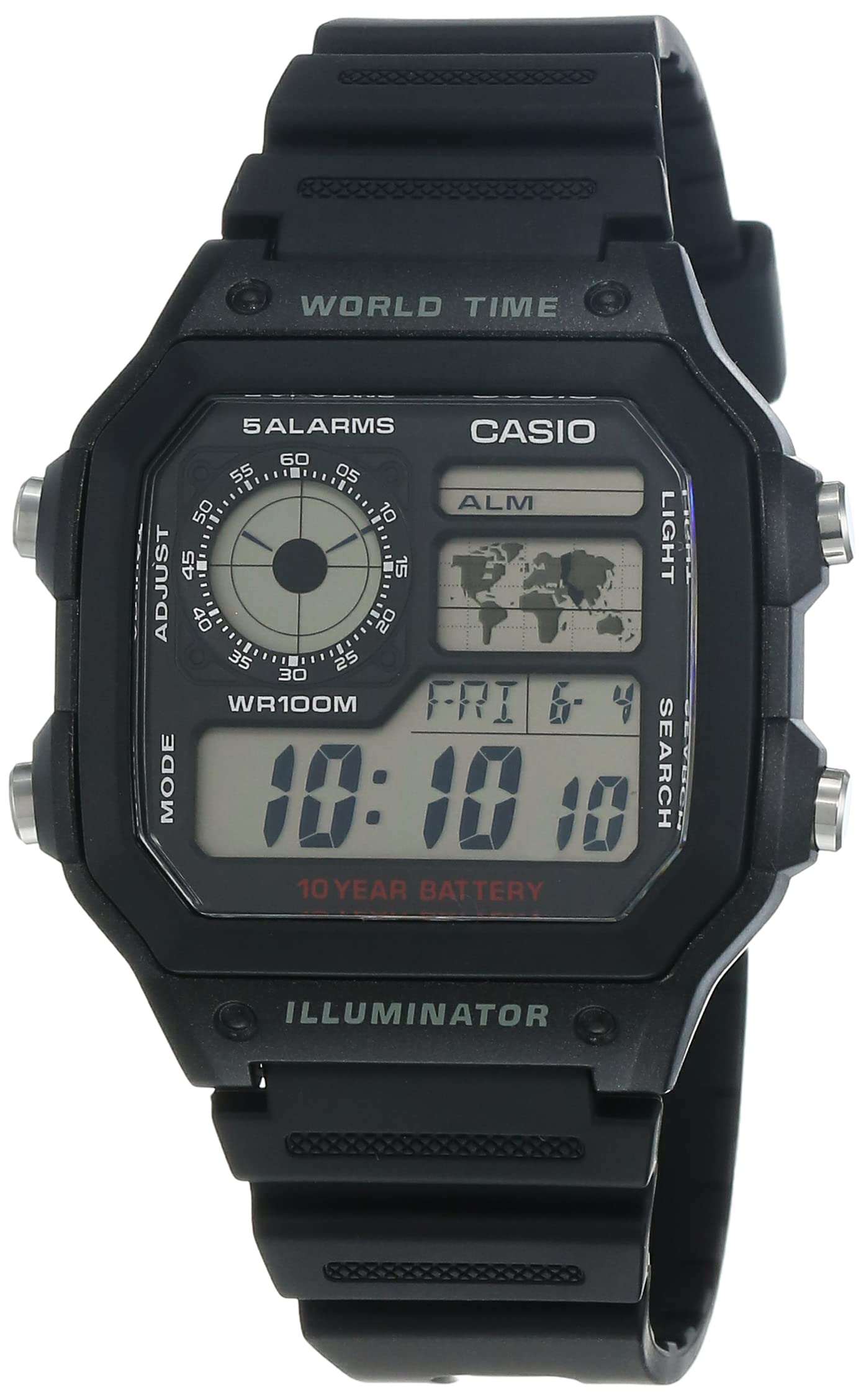 ساعت دیجیتال کوارتز Casio AE-1200WH-1A