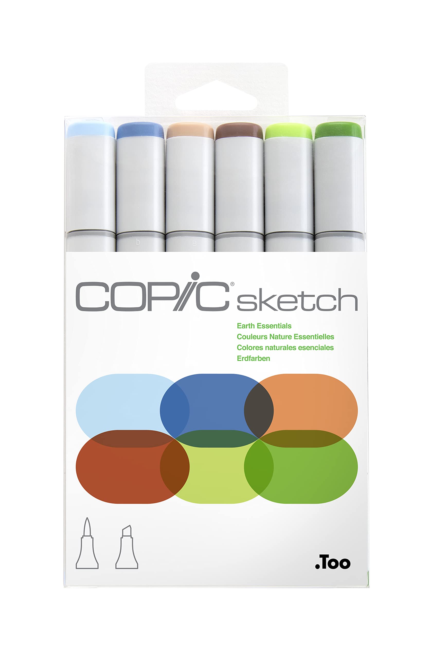مجموعه خودکارهای اسانسیل زمینی Copic SKETCH MKR EARTH ESSEN 6PC