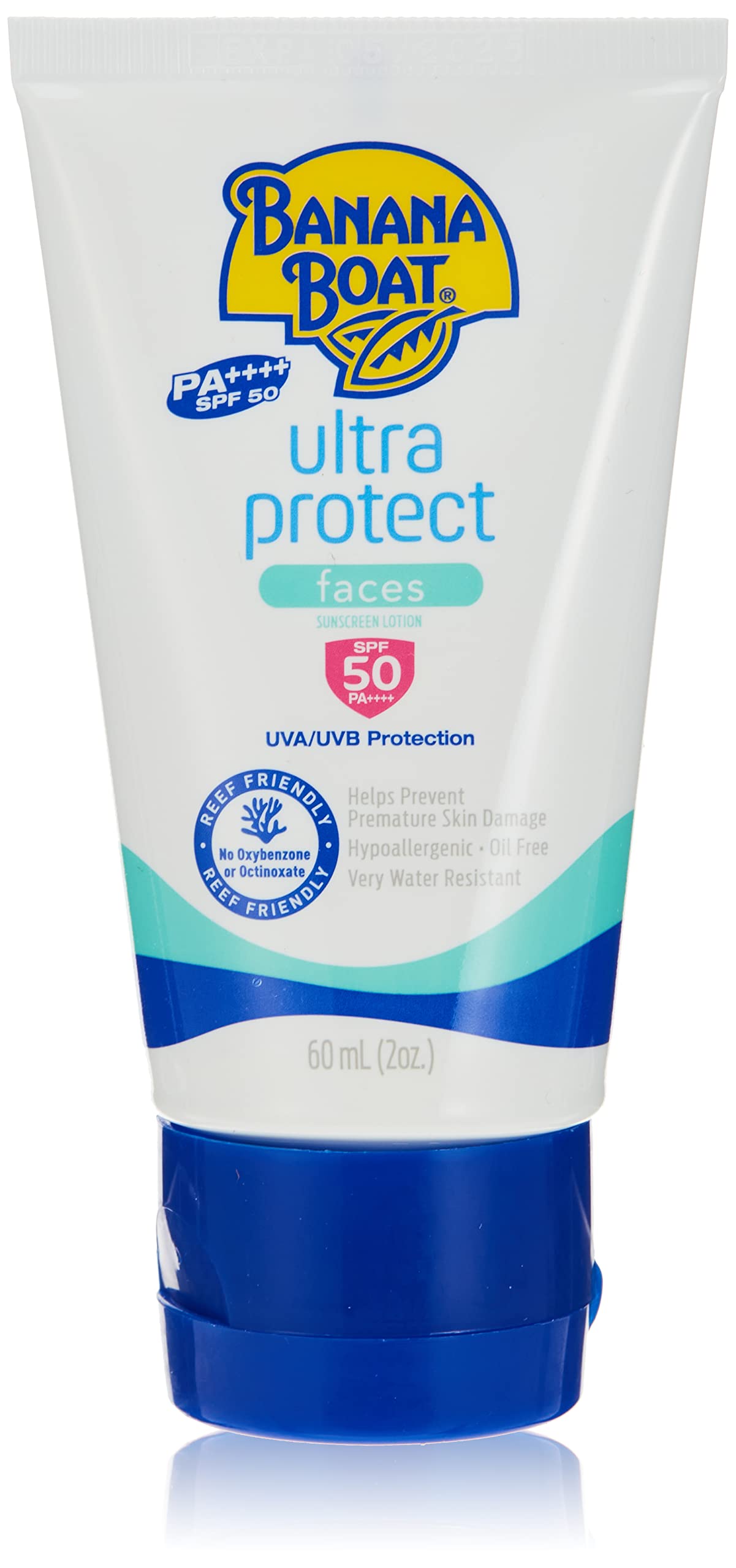 لوسیون ضد آفتاب Banana Boat Ultra Protect Faces با SPF 50، حجم 60 میلی لیتر، Ultra Protect/Lotion SPF 50
