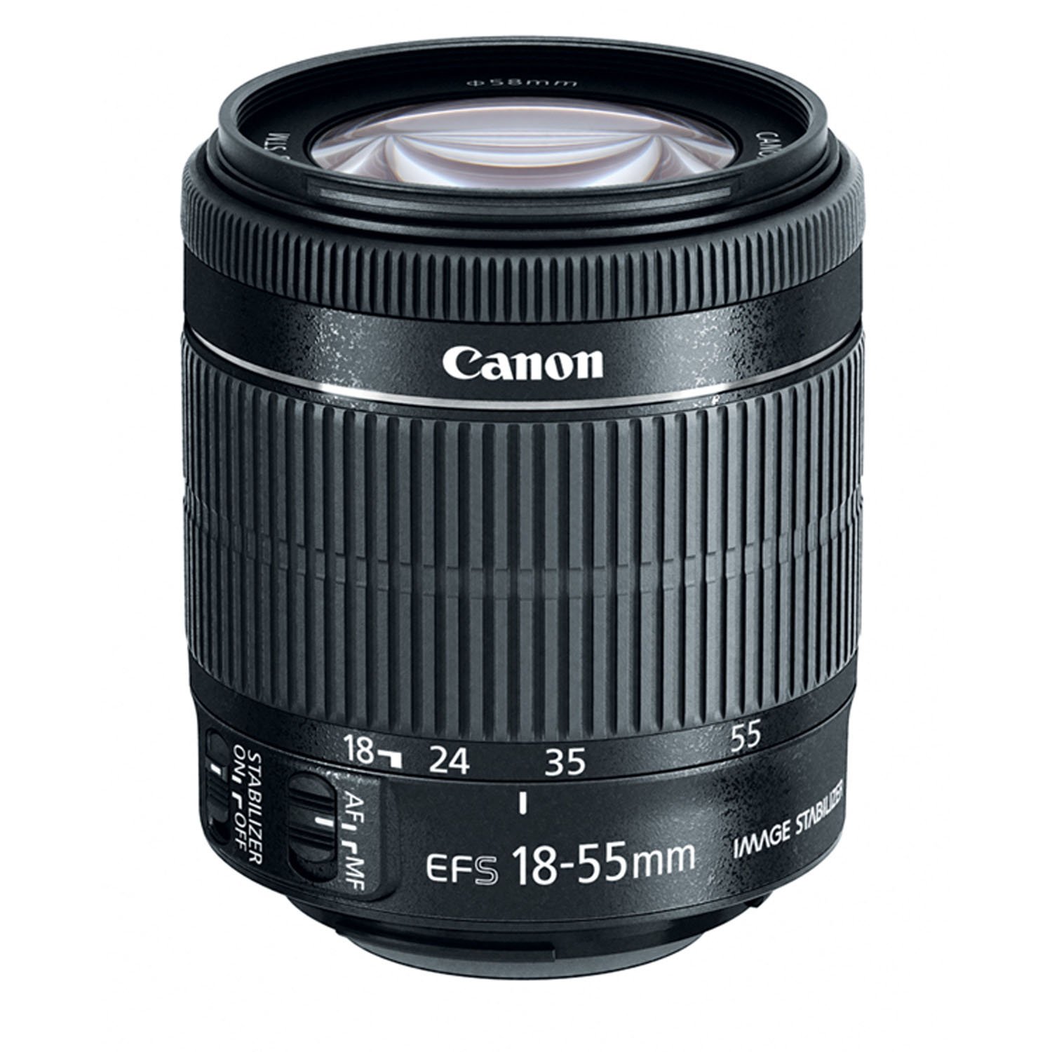 لنز زوم Canon EF-S 18-55 میلی‌متر f/3.5-5.6 IS STM (بسته بندی عمده) 8114B002