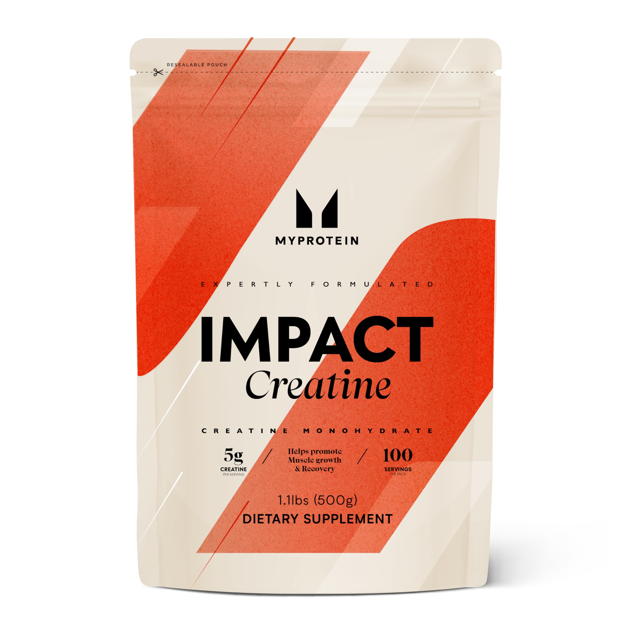 کراتین مونوهیدرات خالص MYPROTEIN CREAPURE، بدون طعم، مناسب برای گیاه‌خواران، حداکثر قدرت، توانایی، استقامت، 166 پرسرویس 500 گرم بدون طعم