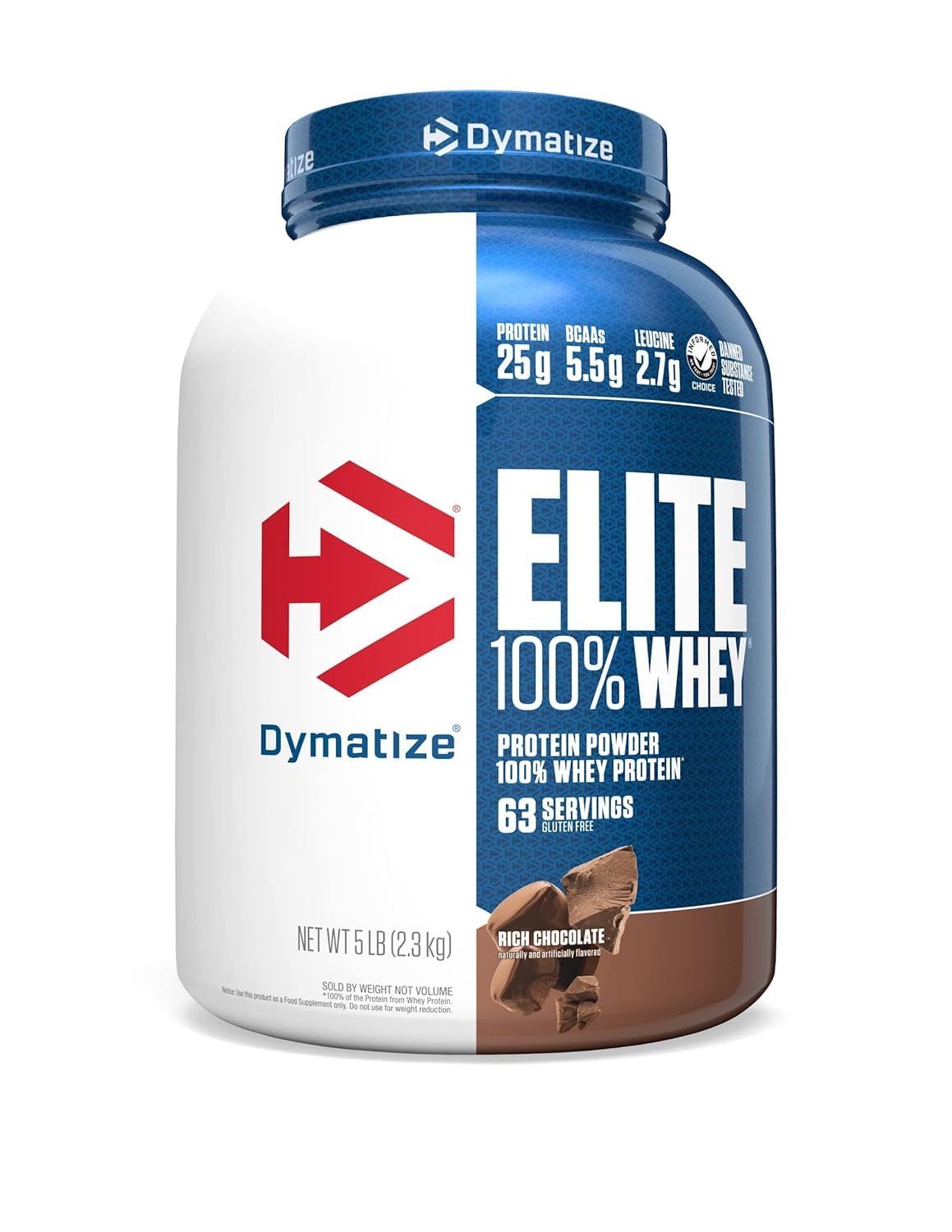 Dymatize Elite Whey Rich Chocolate, 5 lb
الیت وی پرو ریچ شکلاتی، 5 پوند