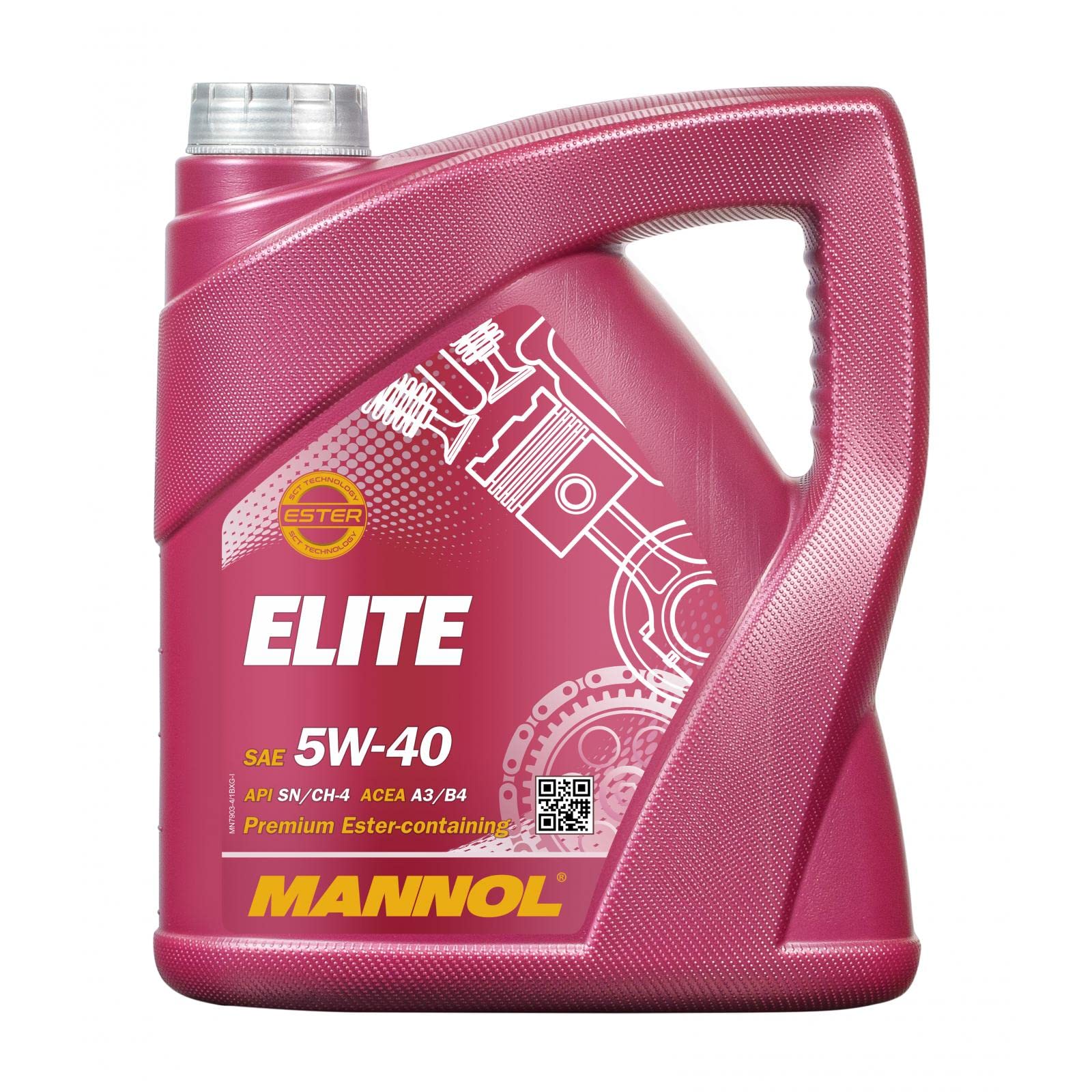 روغن موتور Mannol Elite 5W-40 4 لیتری
