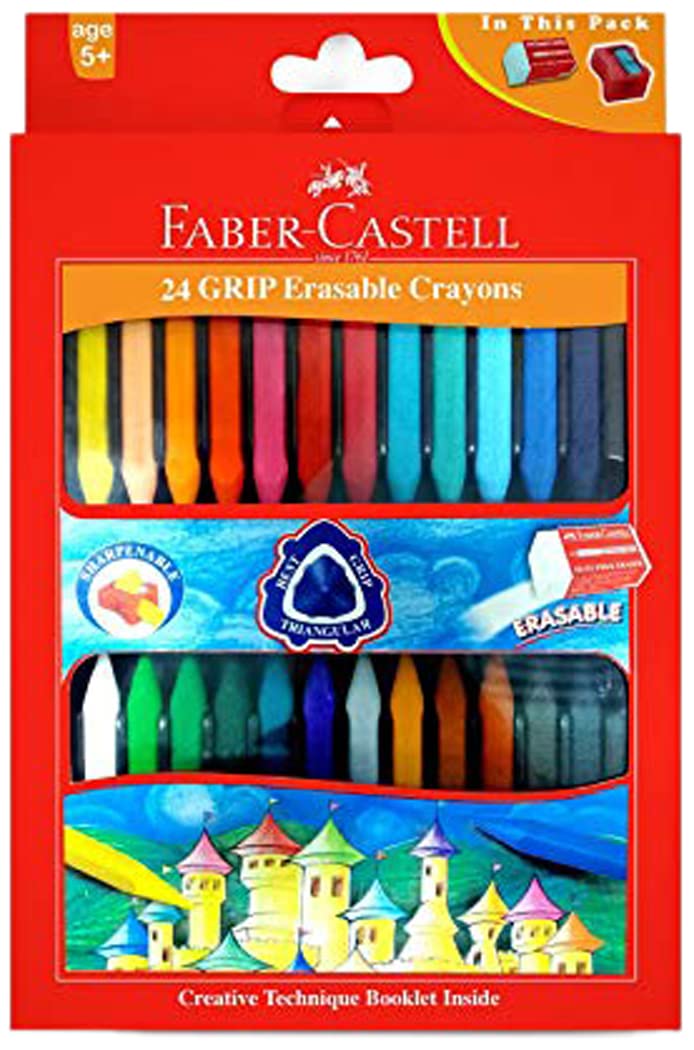 مداد رنگی پلاستیکی Faber-Castell Grip 24 رنگ 90 میلیمتر، 122924 24 رنگ